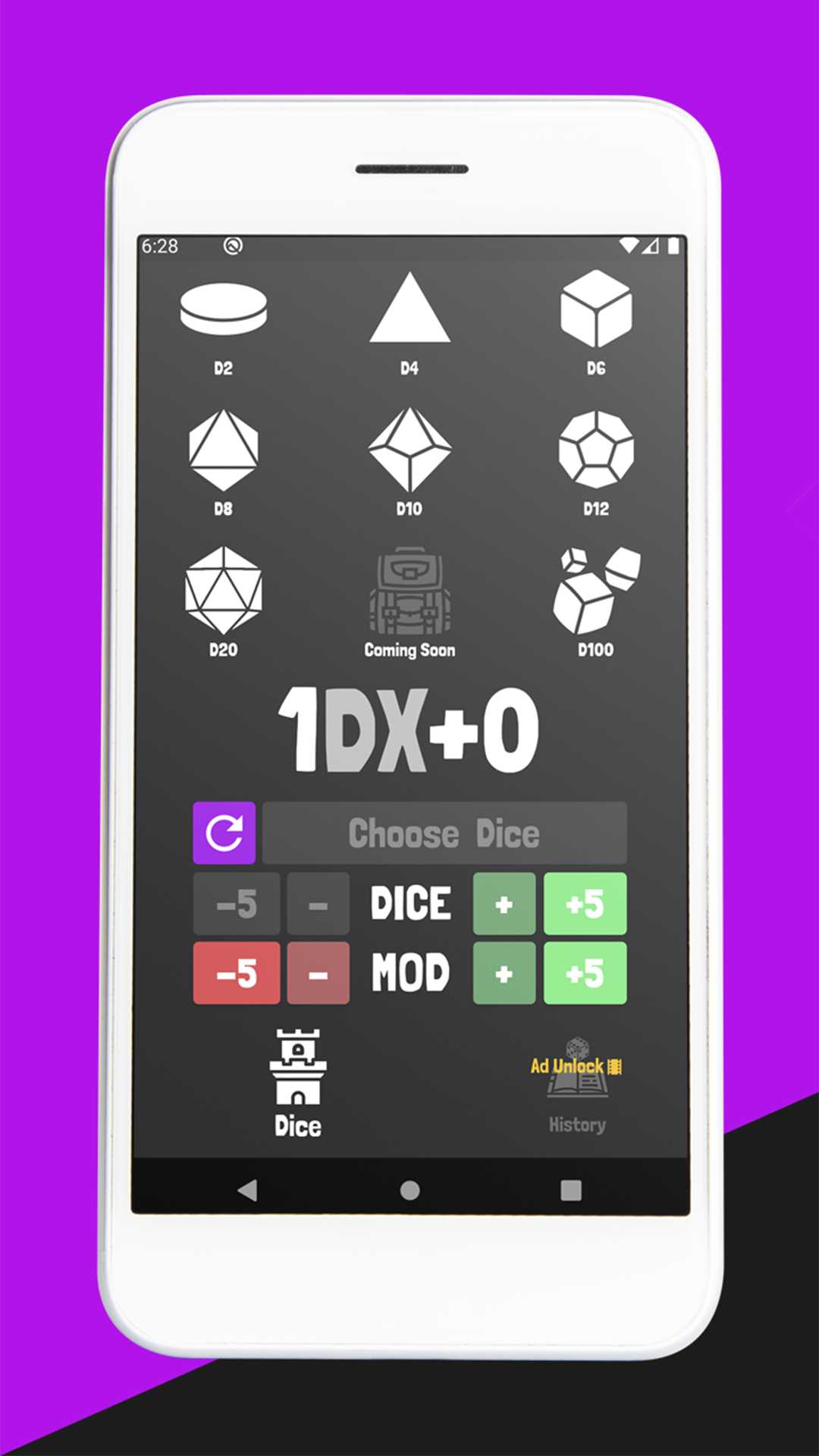 Simple Dice Roller screenshot