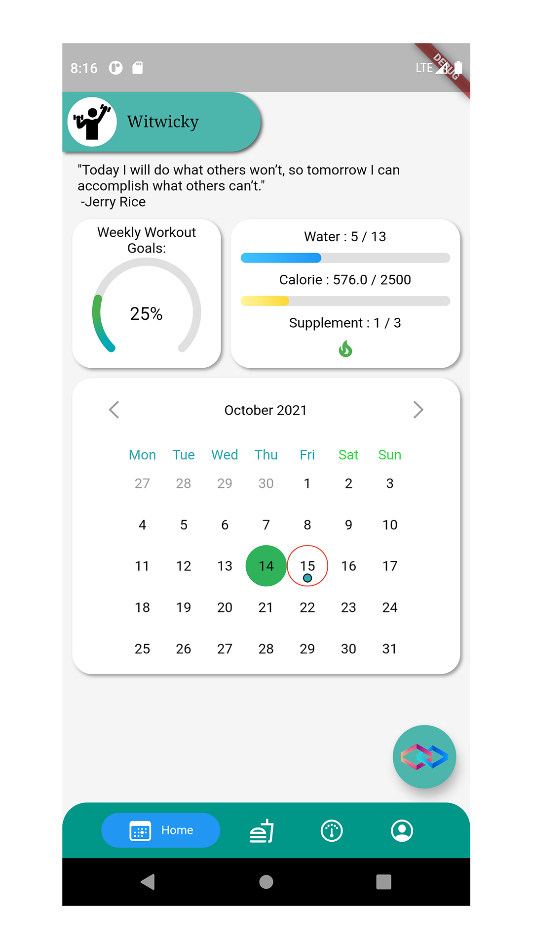 Healthful - Gym & Fitness Log screenshot