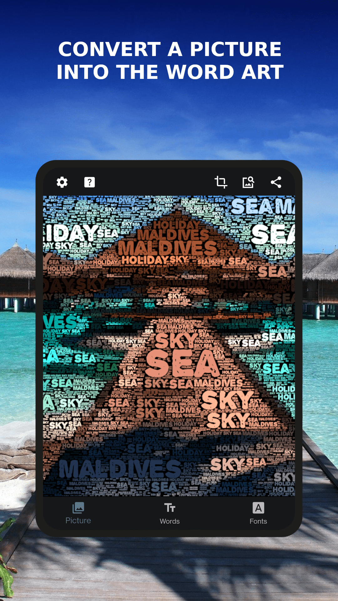 Text Photo: Word Art From Pic screenshot