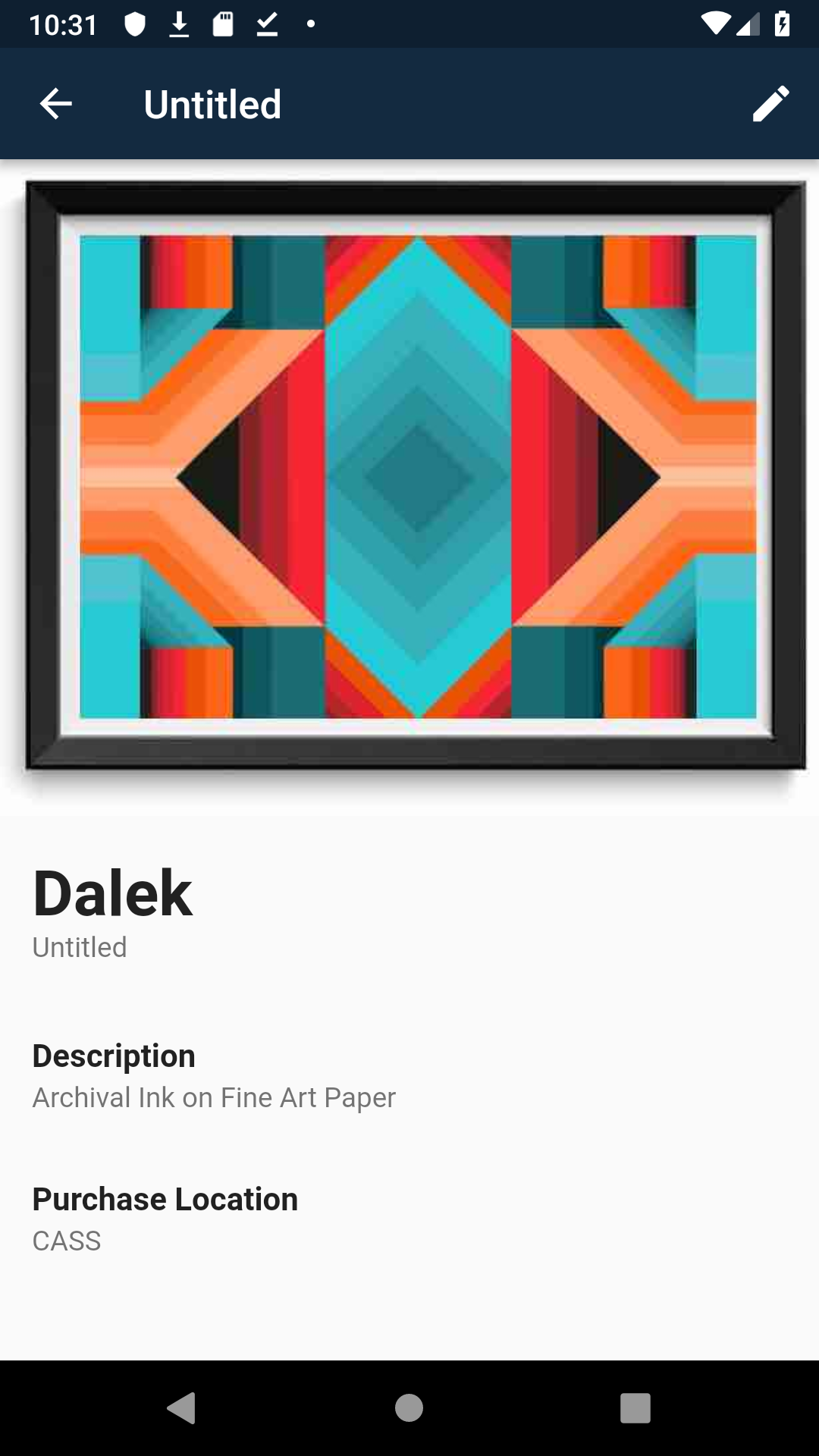 ArtCollection.io screenshot