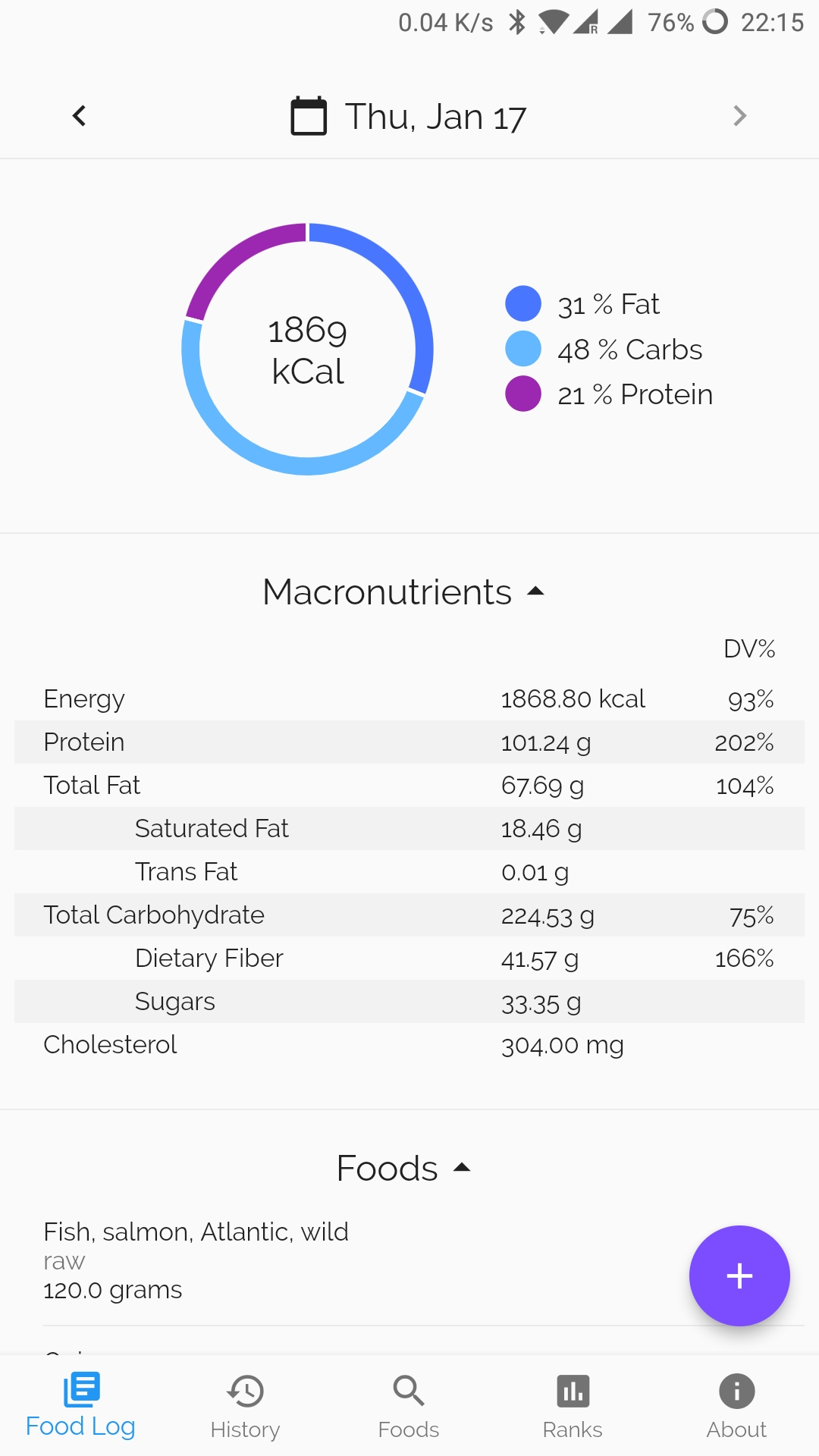 Foodster screenshot