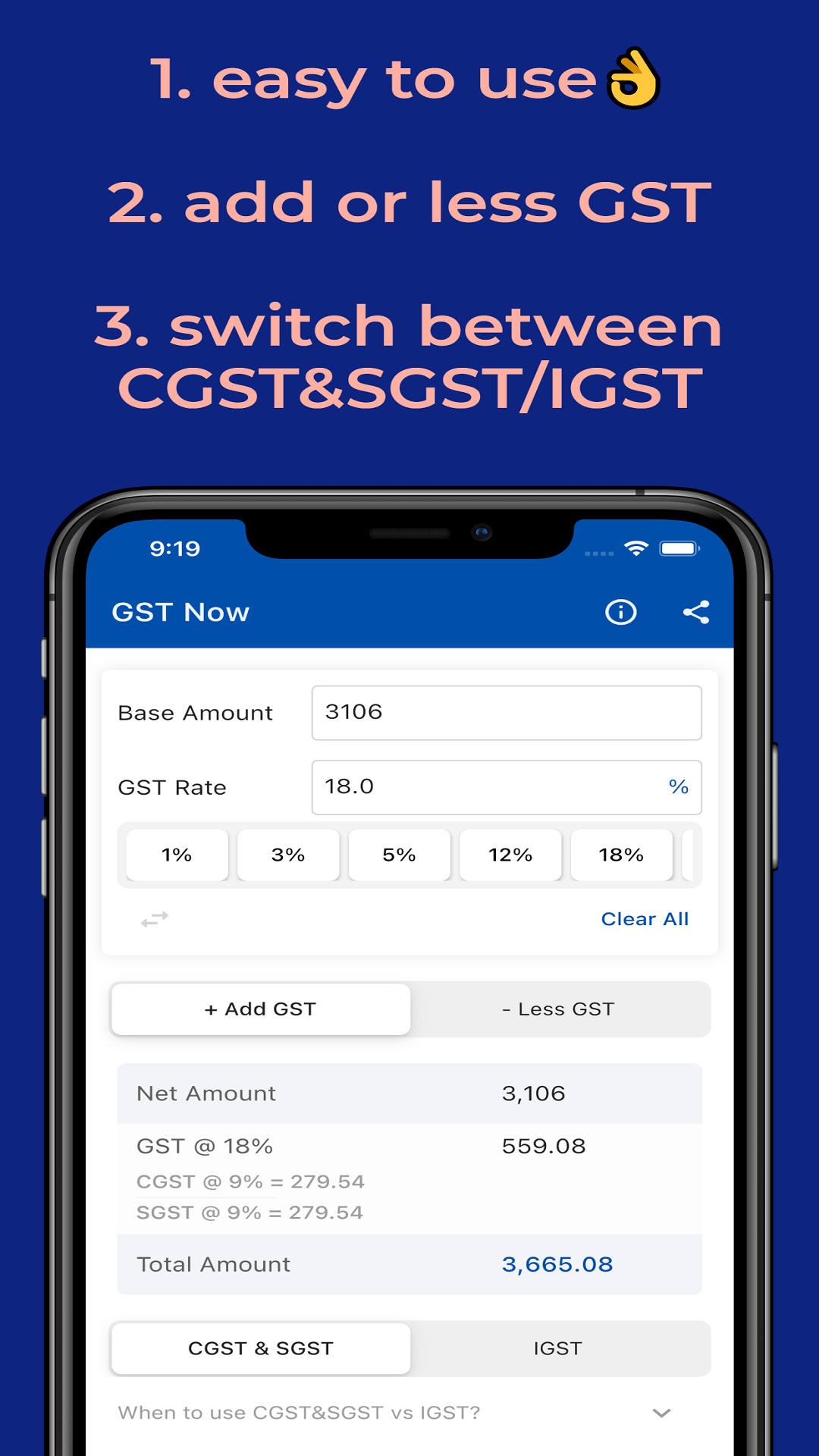 GST Now screenshot