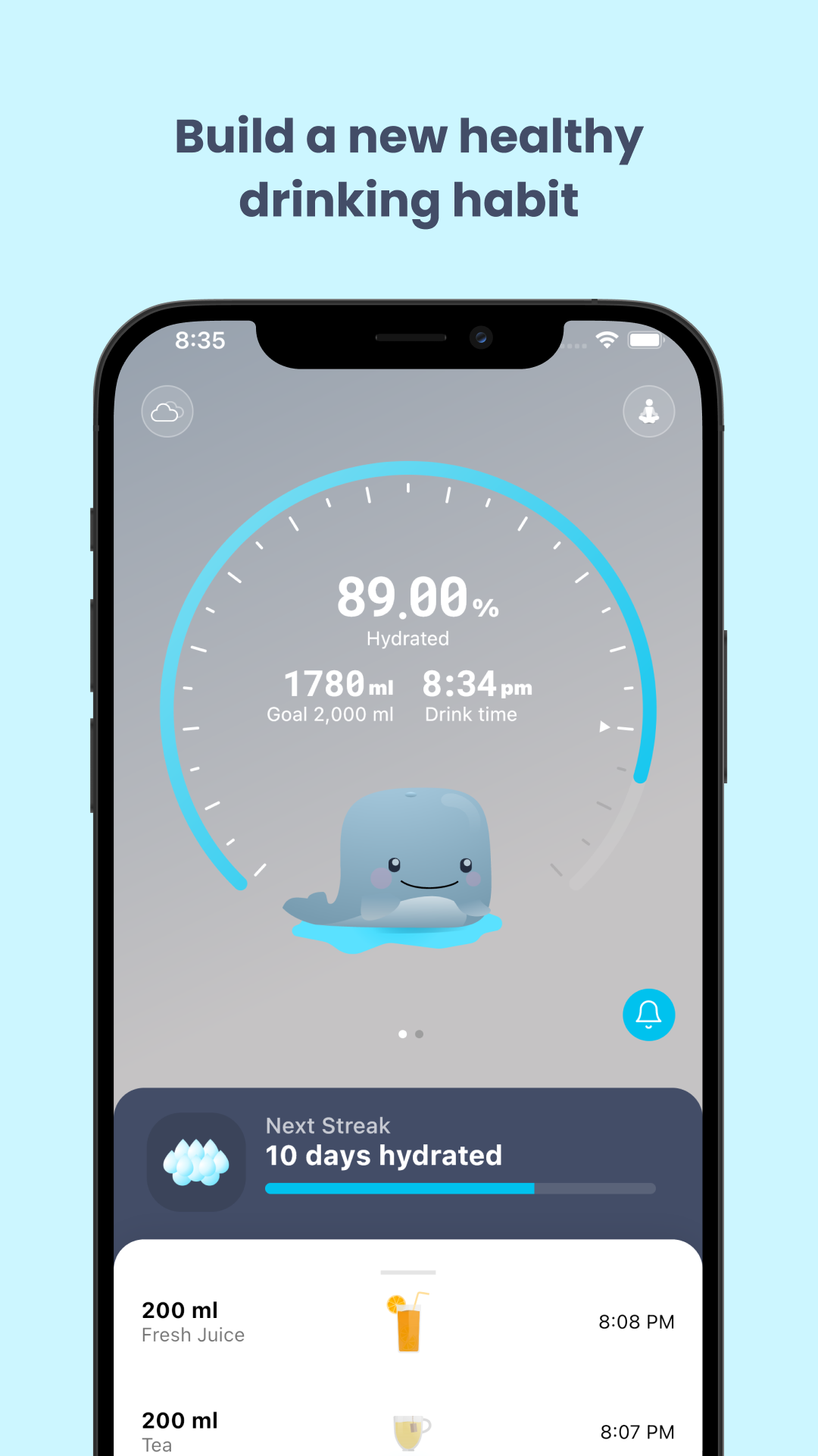 Dropy - Smart drink reminder screenshot
