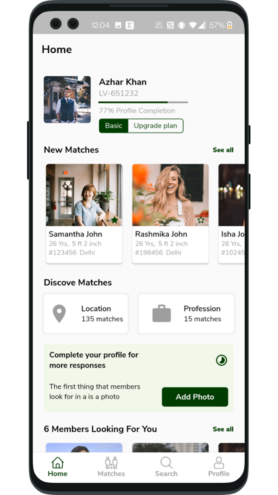 Matrimony Android App + Matrimony iOS App Template| Match Making App | Flutter | MeetMe screenshot