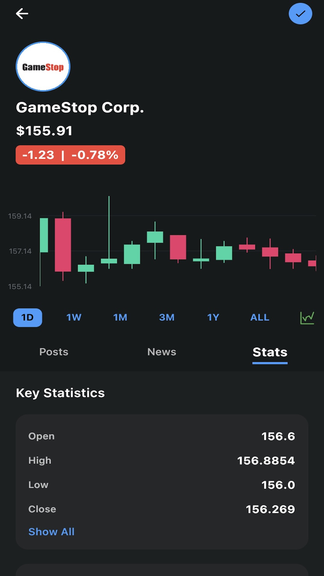 Traddit screenshot
