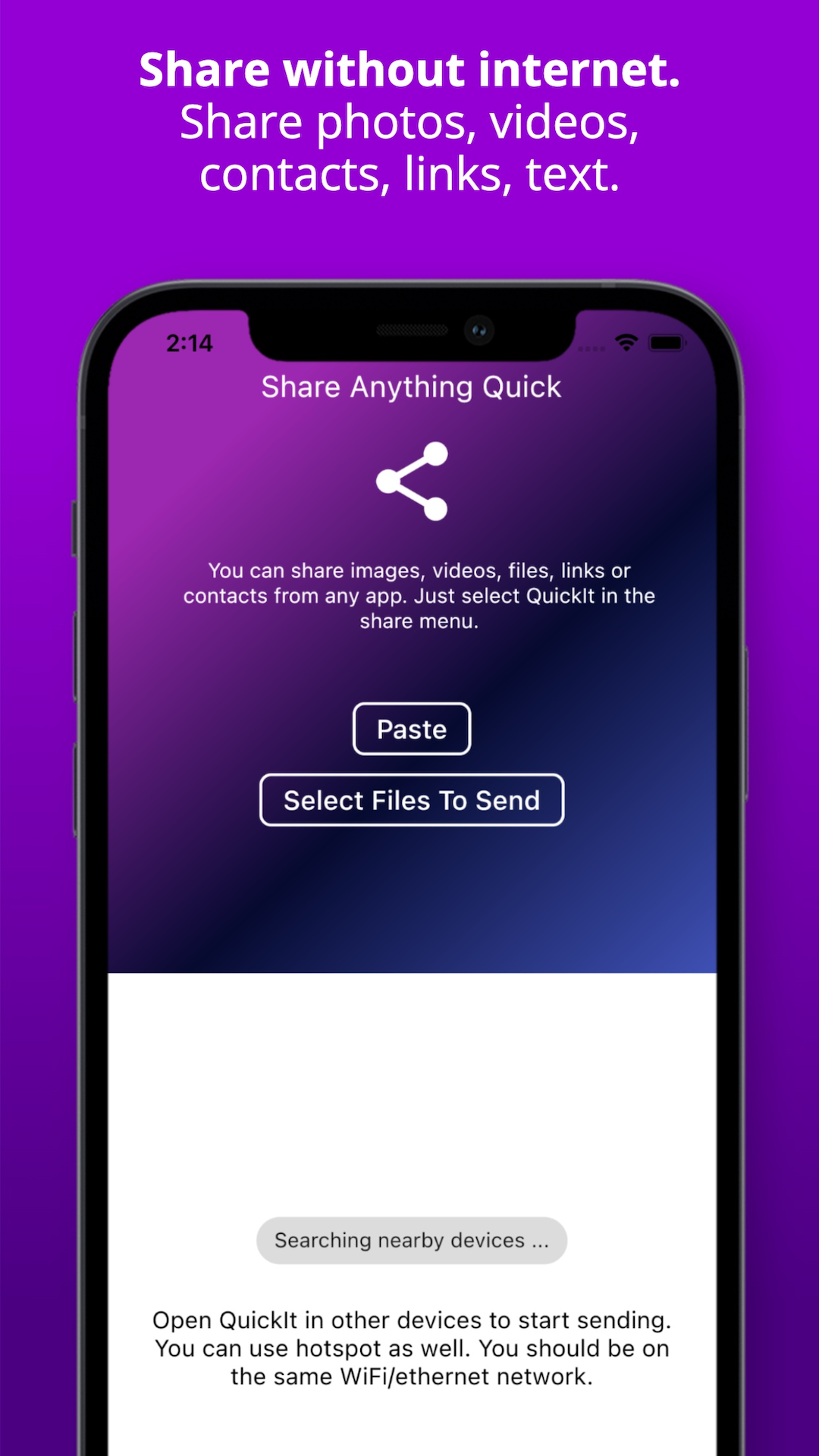 QuickIt screenshot