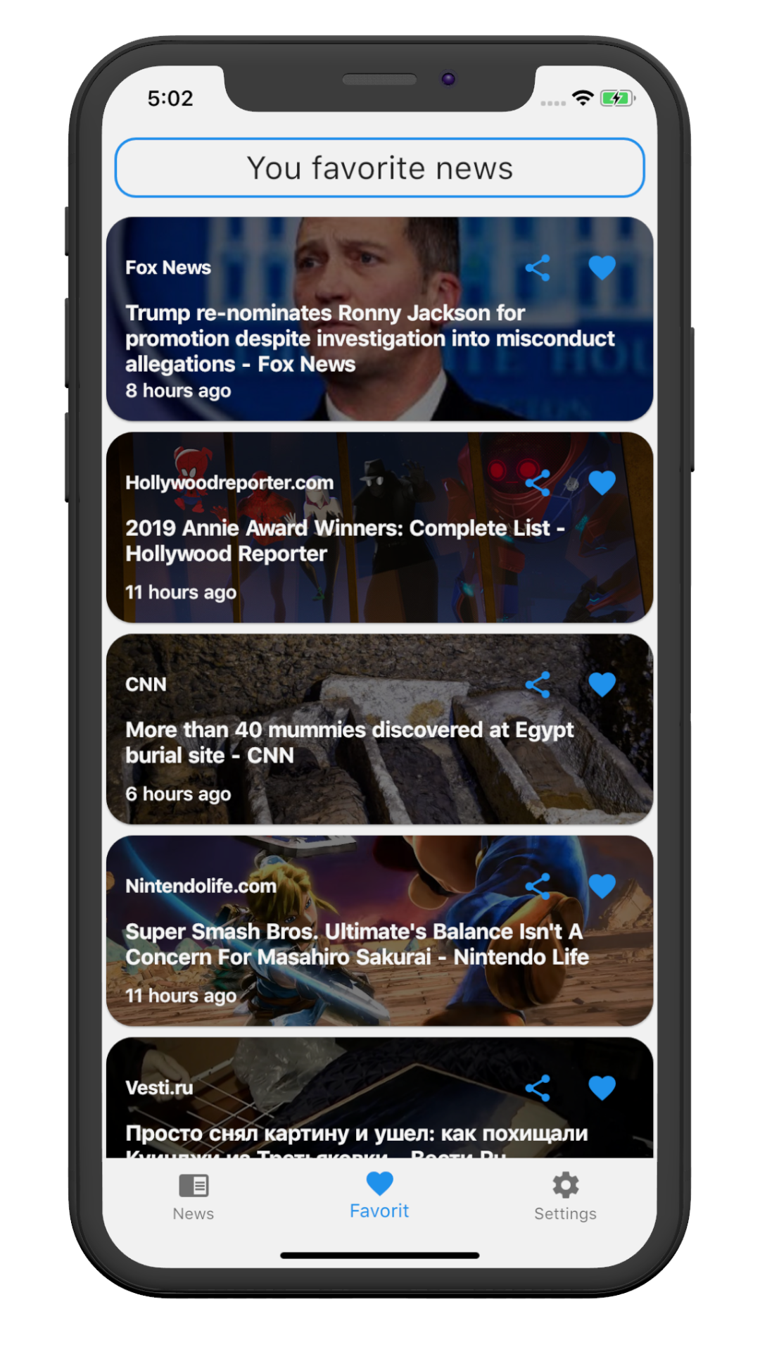 News Daily App screenshot