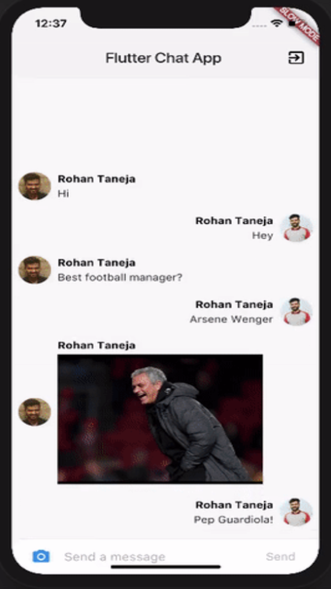 Flutter Chat App screenshot