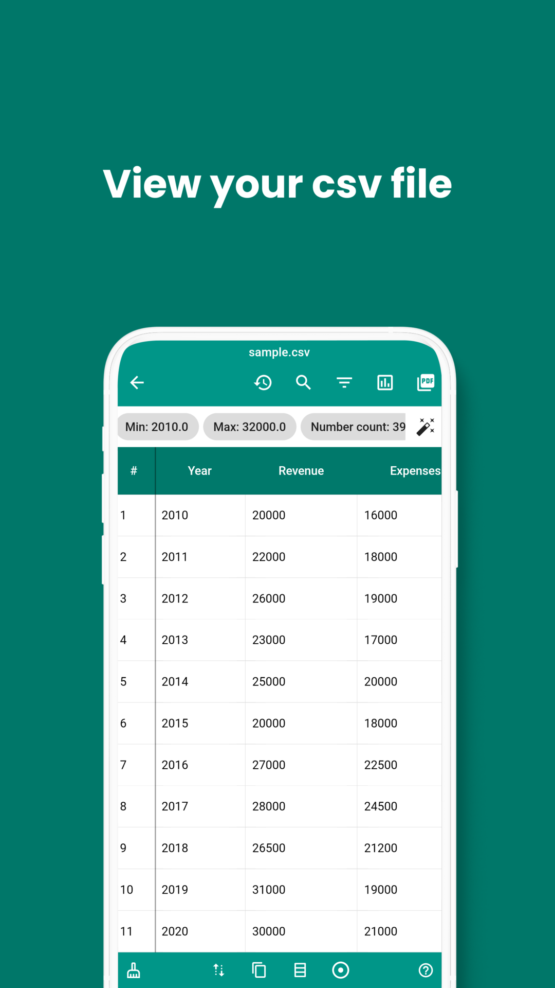 Smart CSV Viewer: Smart Tables screenshot