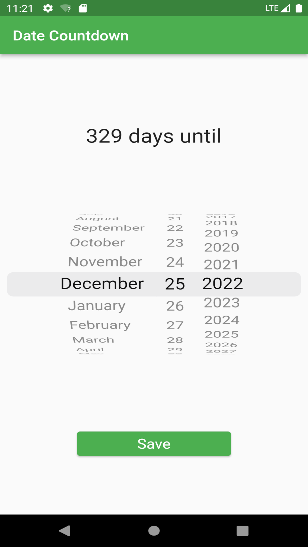 Date Countdown screenshot