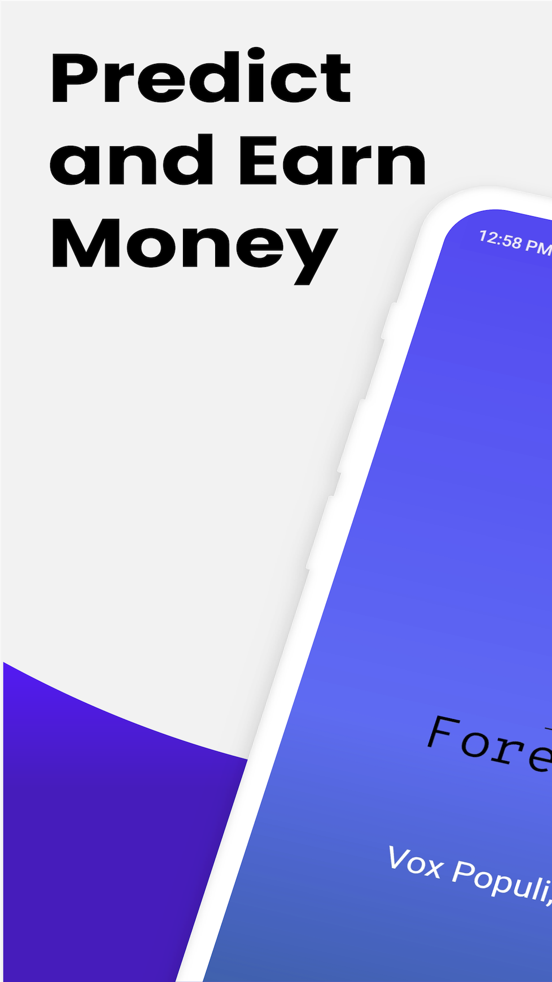 Foresight opinion trading screenshot