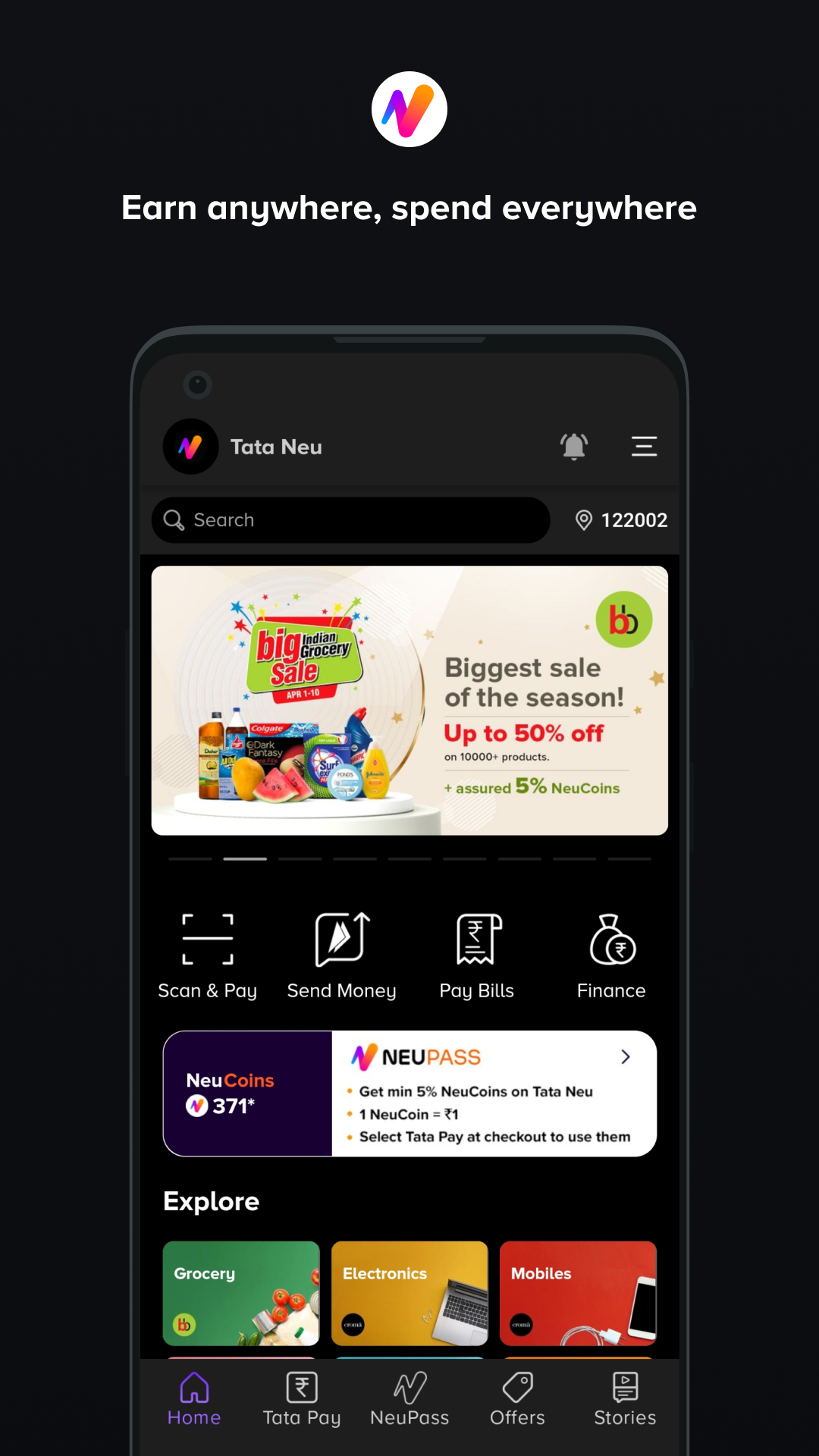Tata Neu-rewarding experiences screenshot