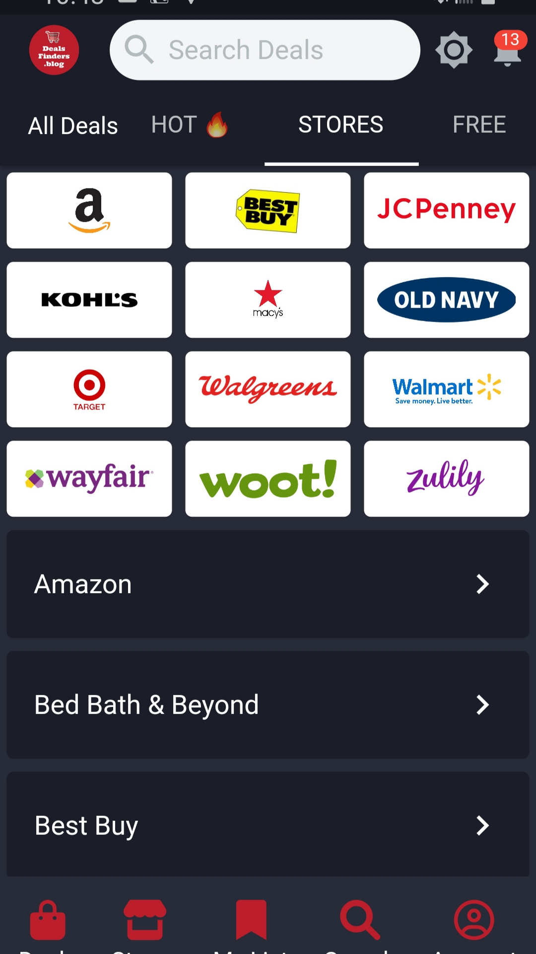 DealsFidners App screenshot