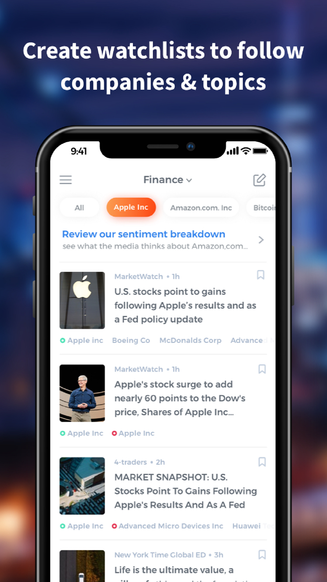 InfoNgenTM - Investment News Monitoring screenshot