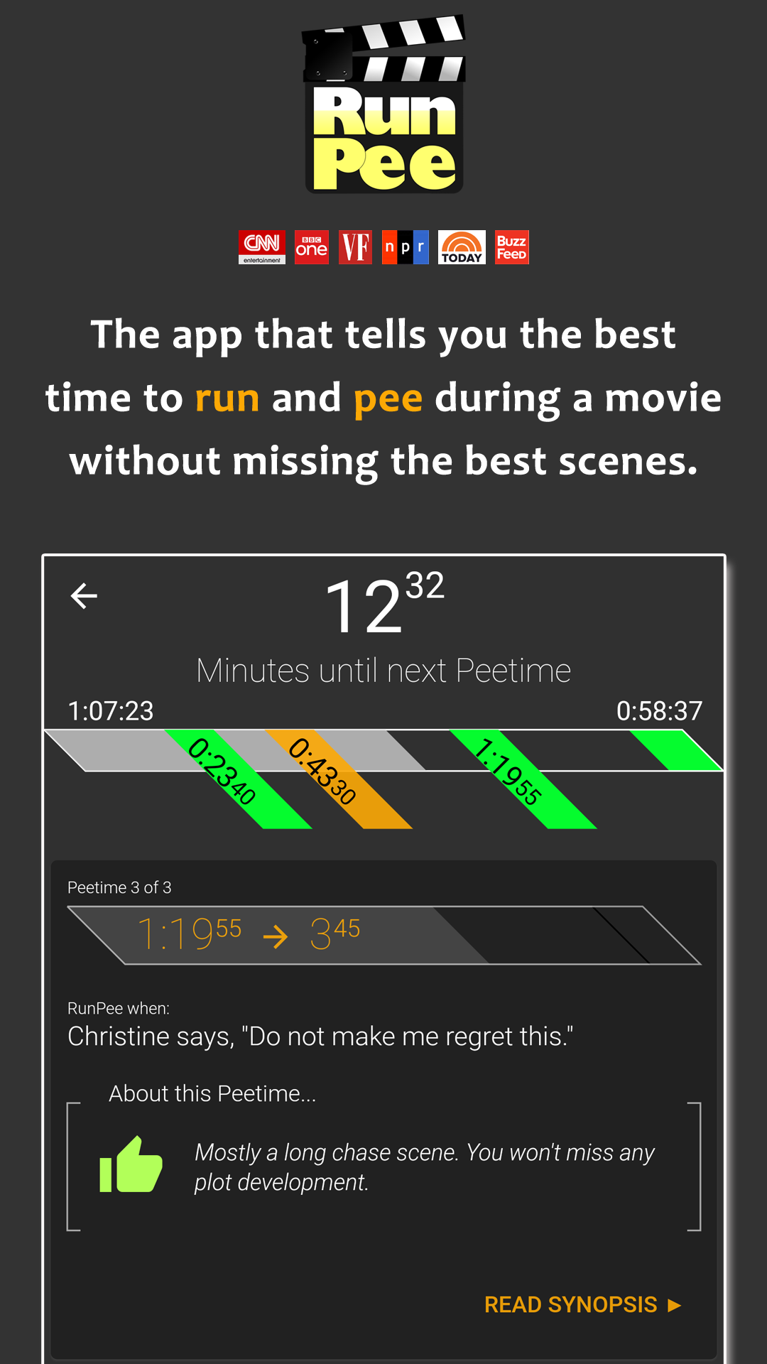 RunPee screenshot