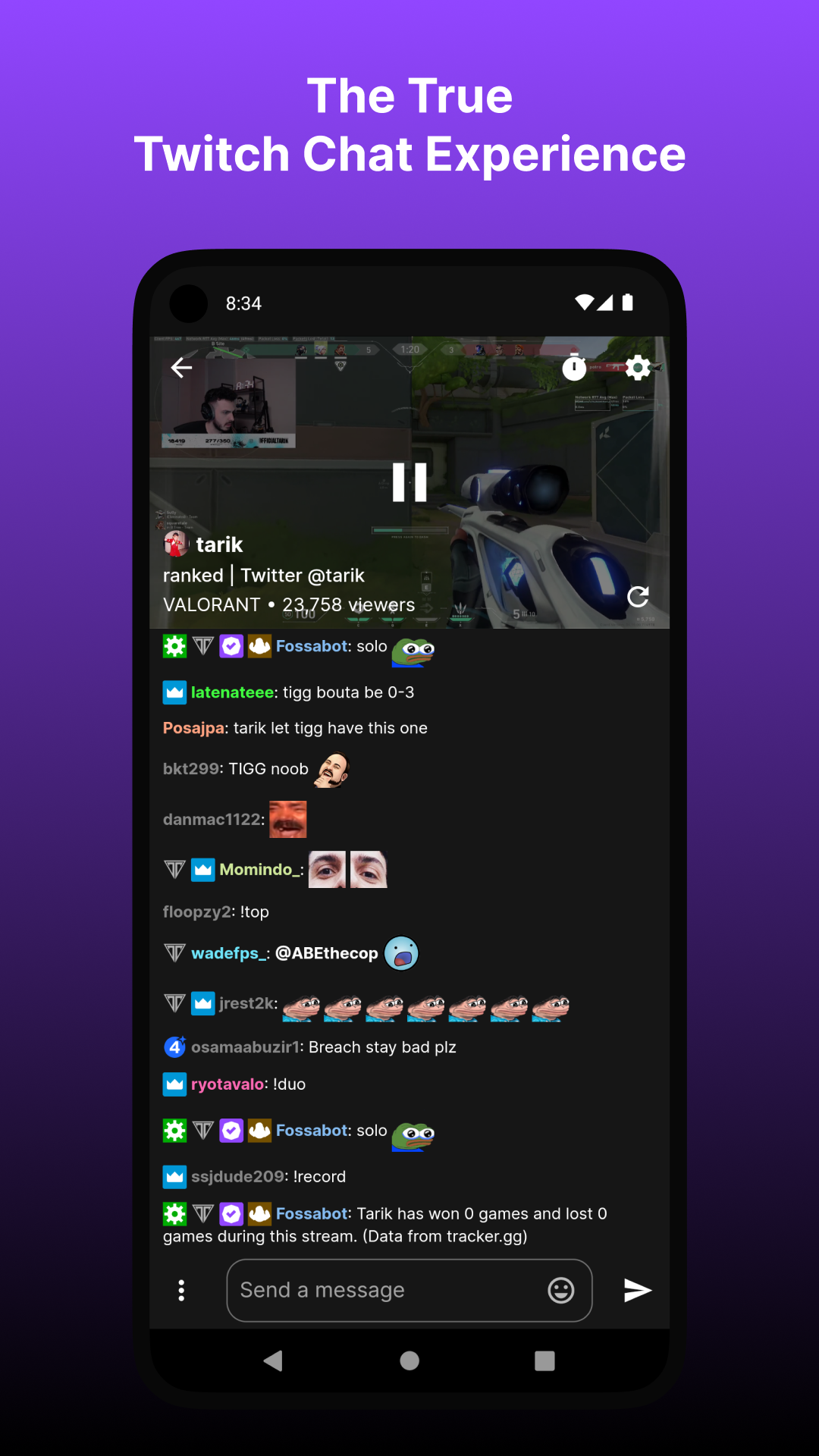 Frosty for Twitch screenshot
