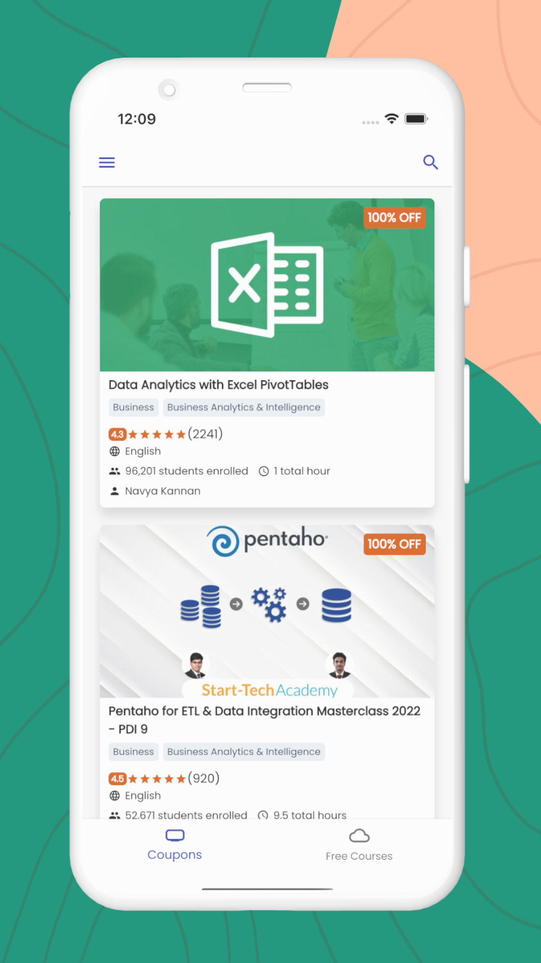 CouponCave- Udemy Coupons Everyday screenshot