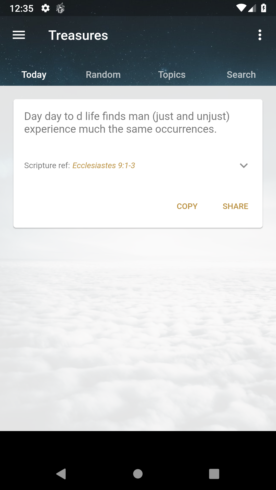 Uncovered Treasures App screenshot
