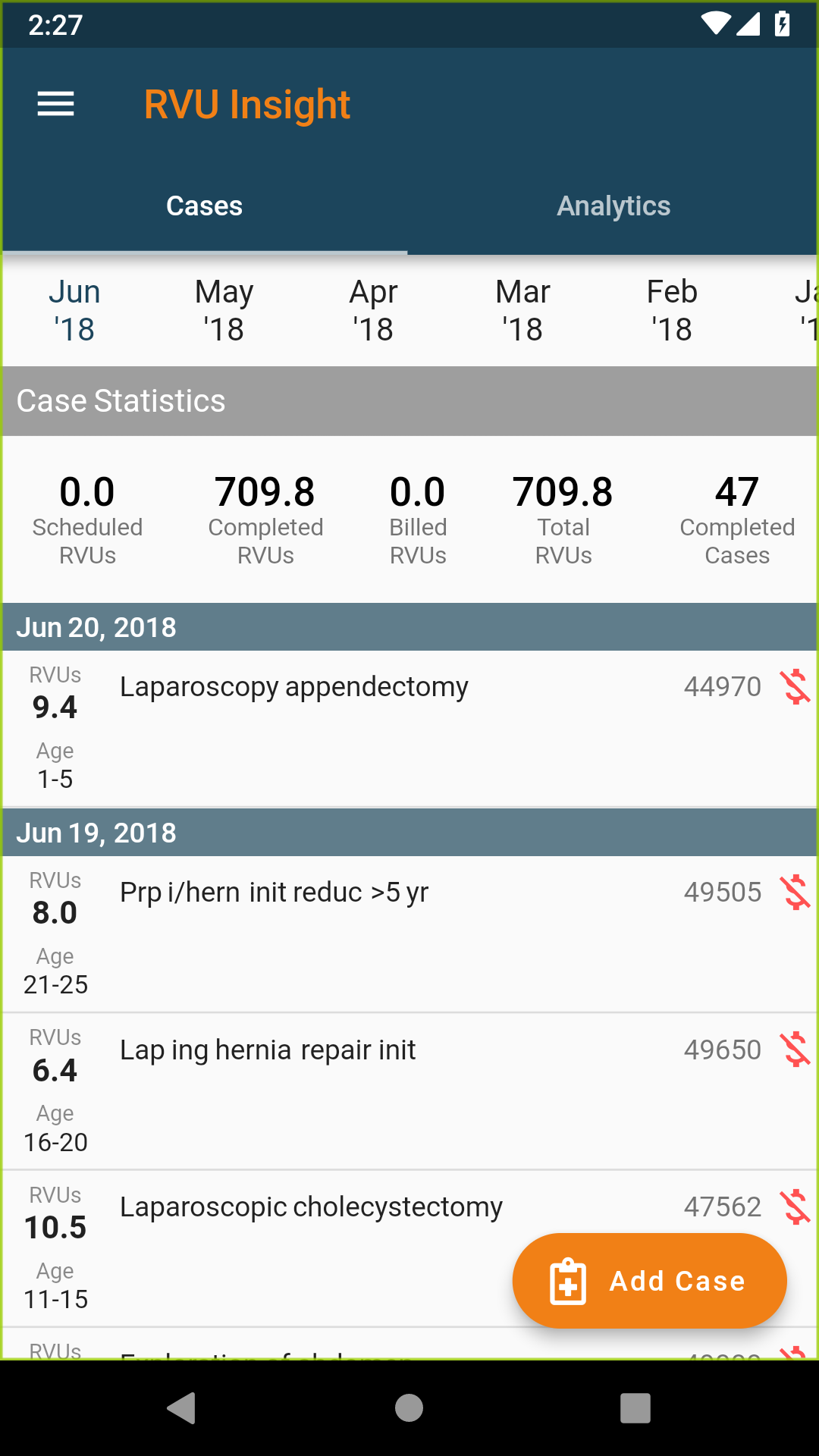 RVU Insight screenshot