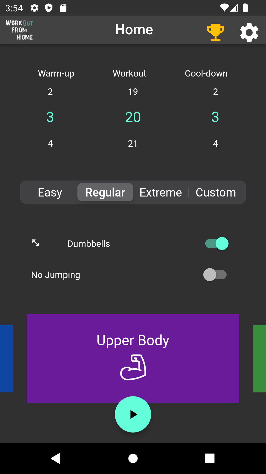 Workout From Home screenshot