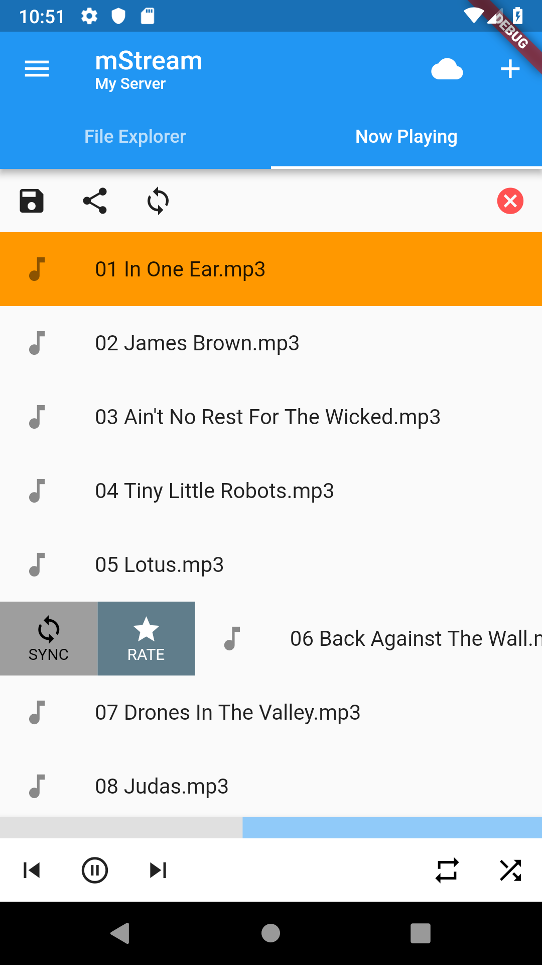 mStream Music screenshot