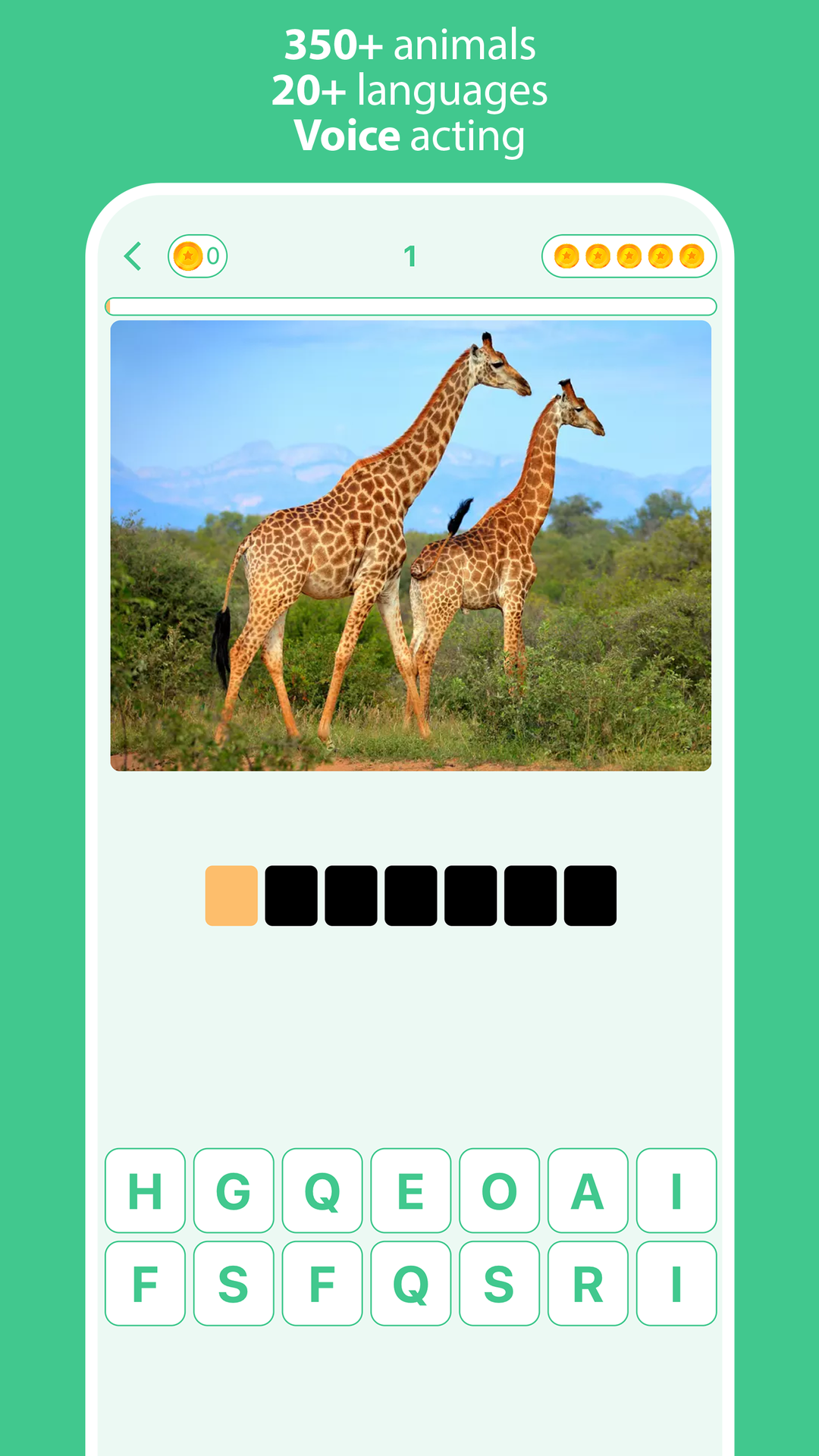 Animals Quiz - 4 Pics & Words Trivia screenshot