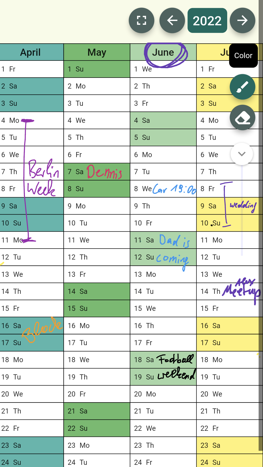 Stift: The Calendar for Tablets screenshot