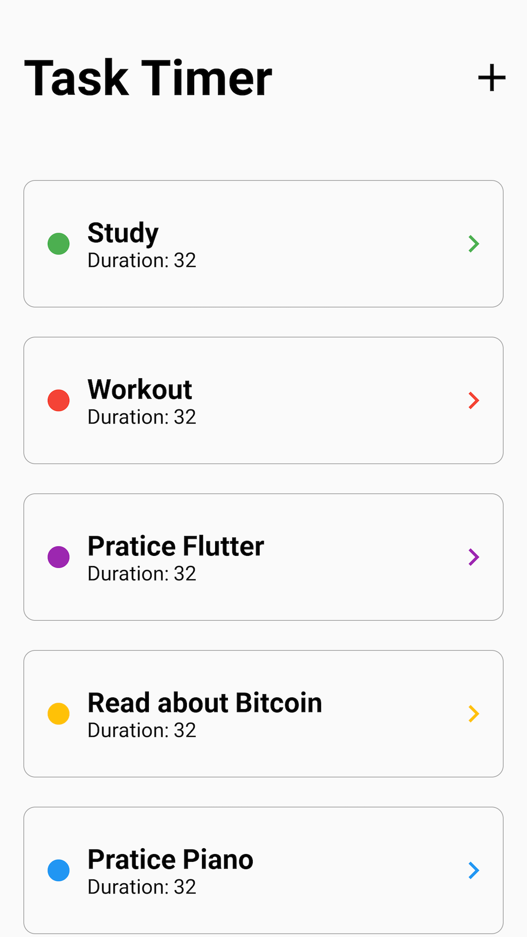 Task Timer screenshot