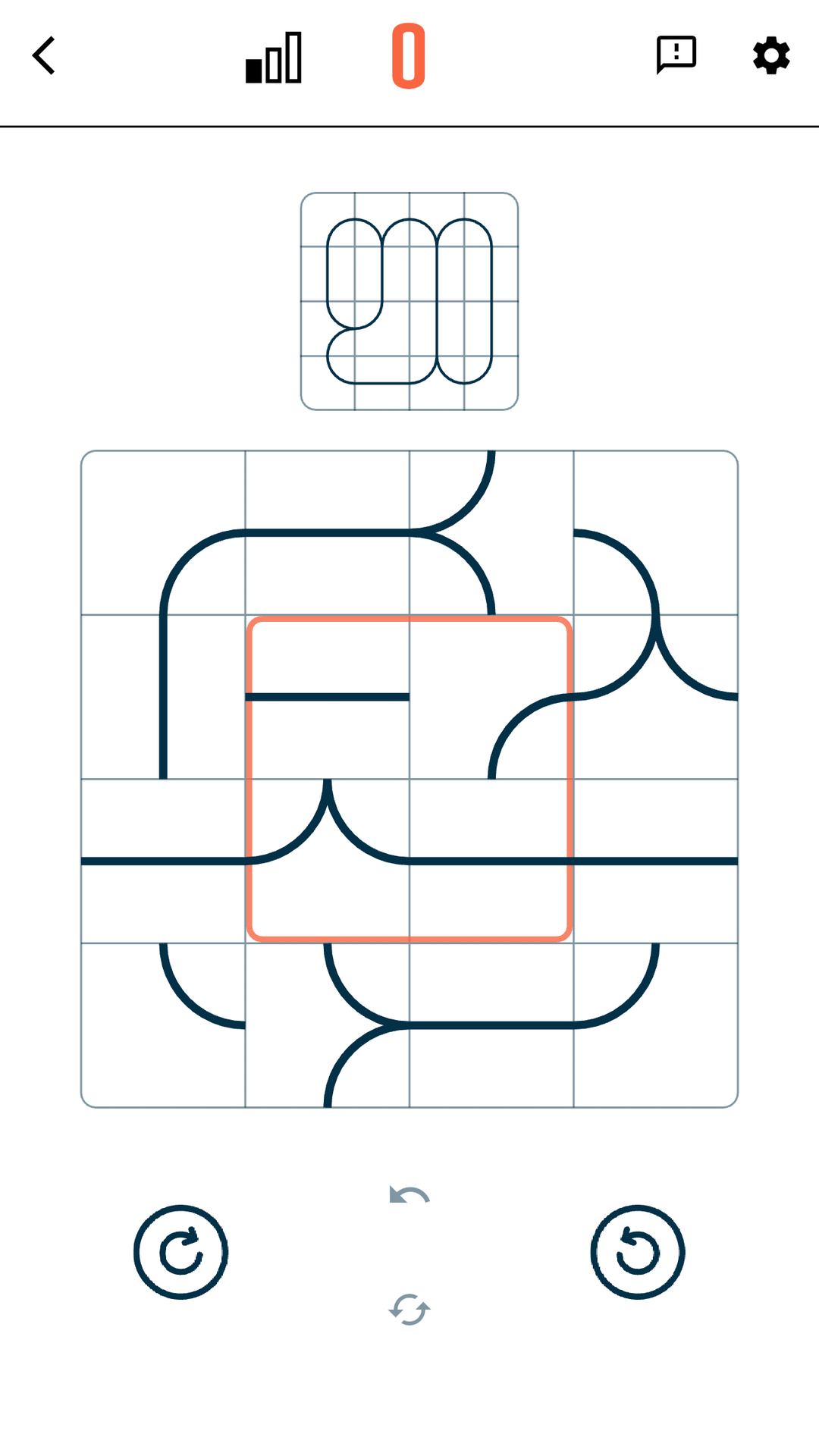 Contour: a curvy puzzle screenshot