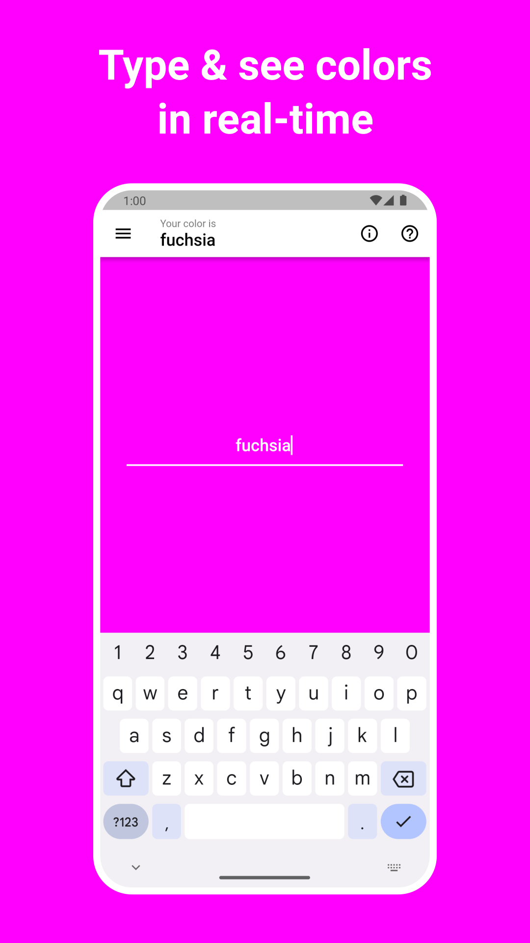 Colortypist screenshot