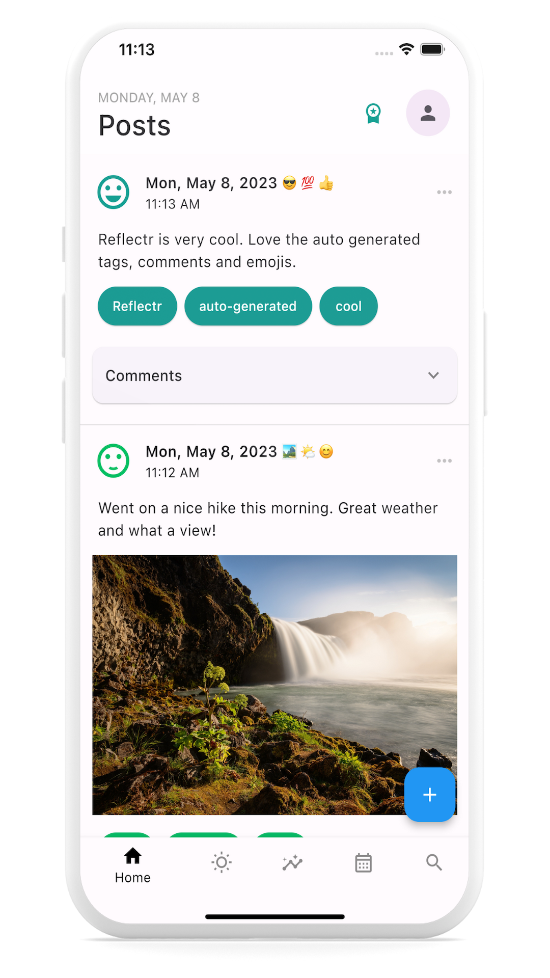 Reflectr screenshot