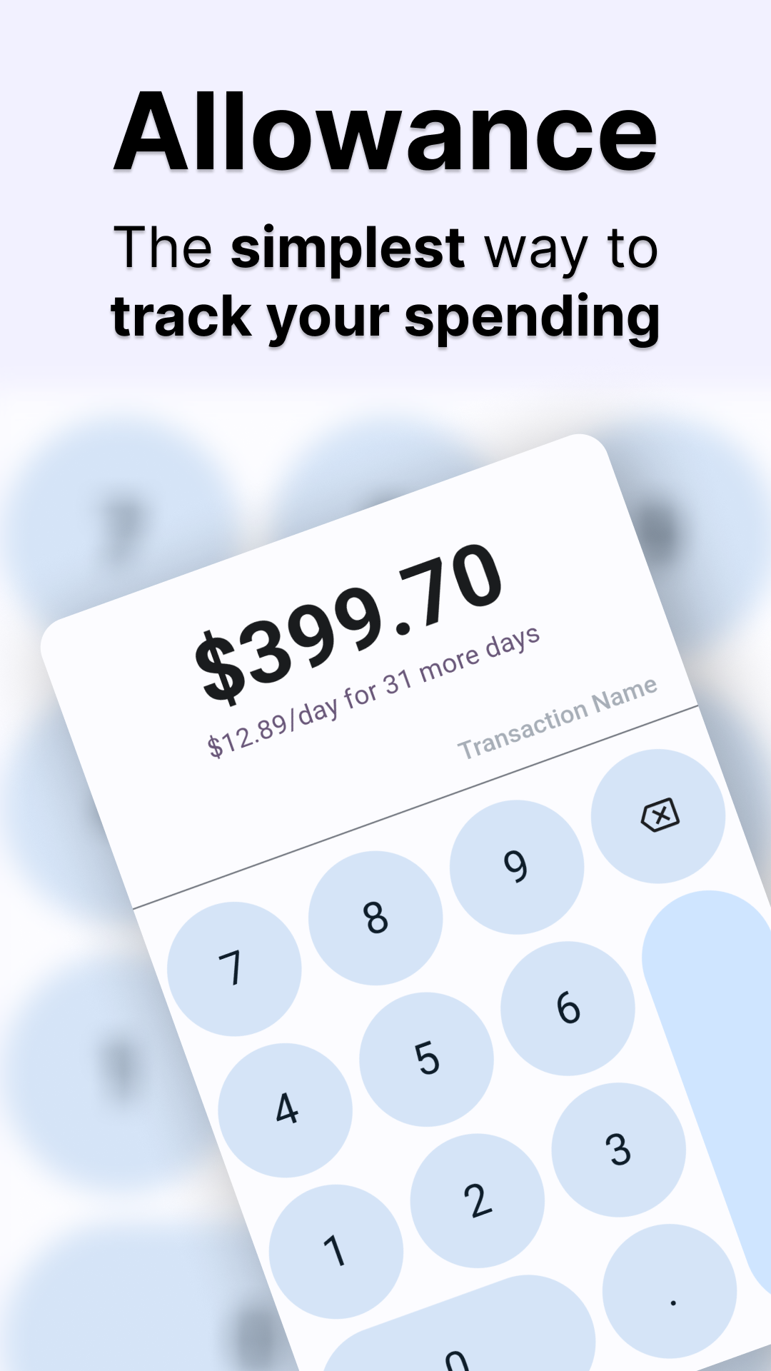 Allowance screenshot