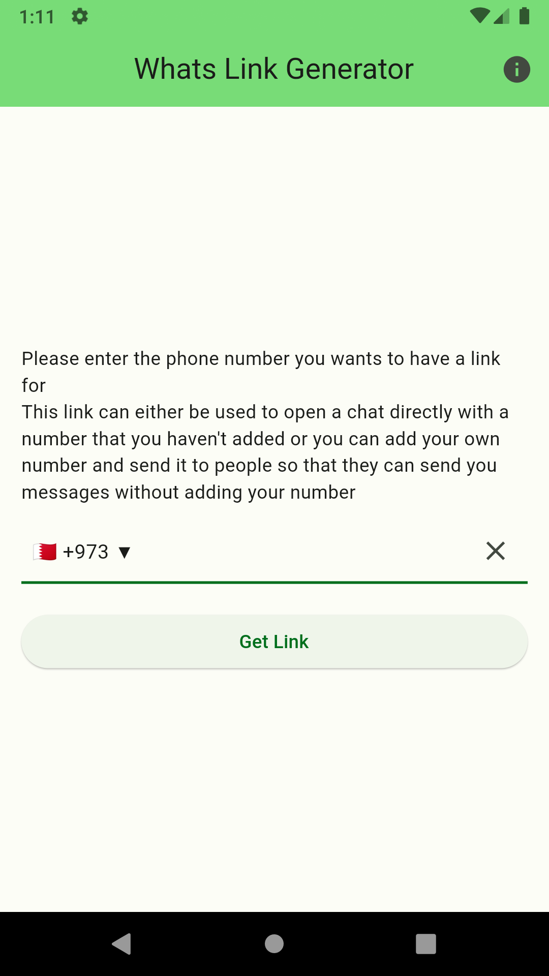 Whats Link Generator screenshot