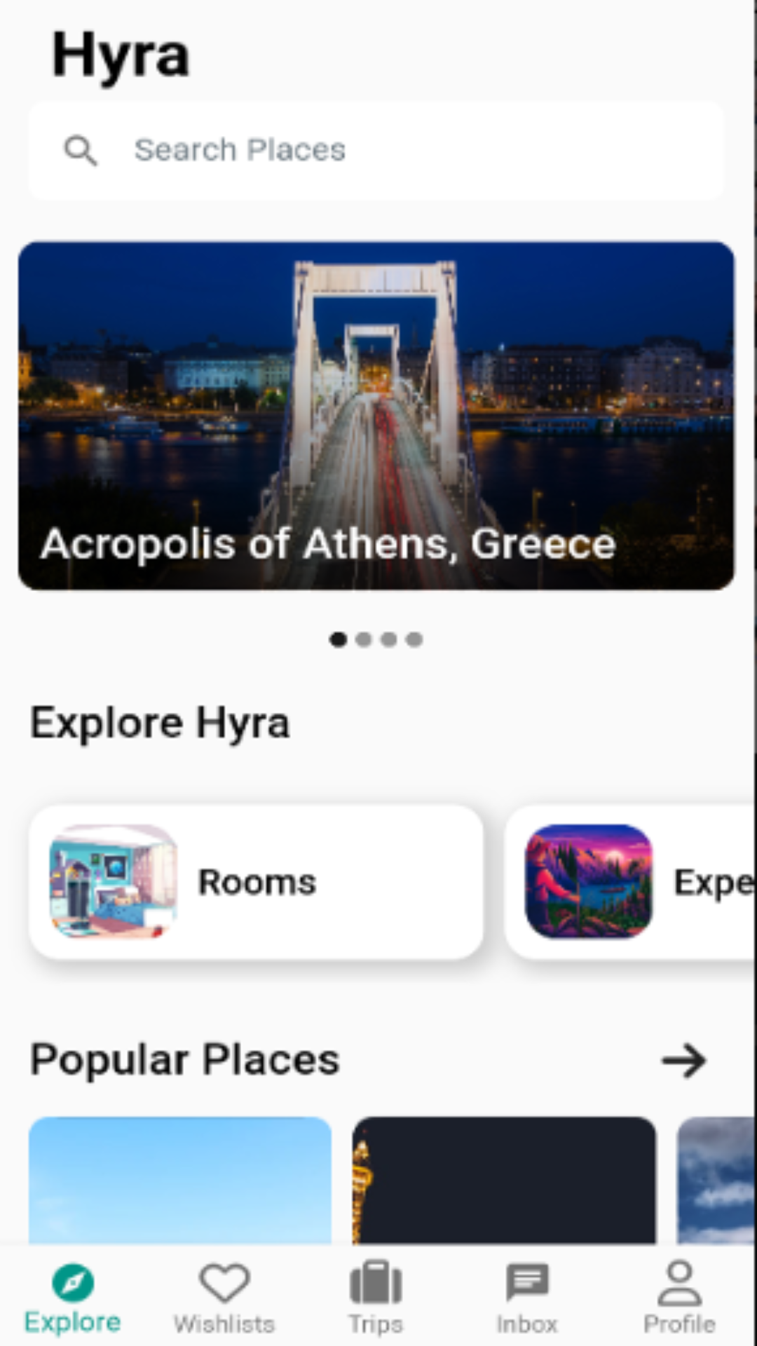 Hyra airbnb clone screenshot