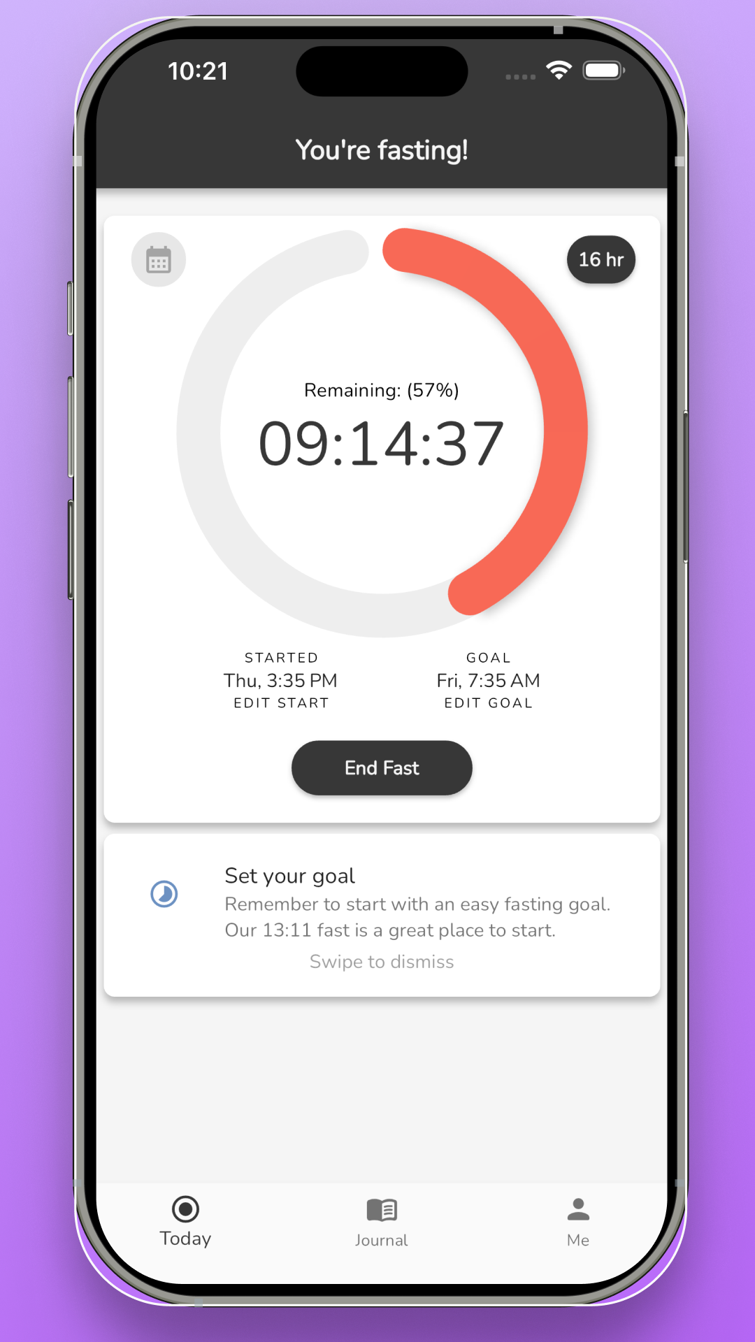 Fastpal - Intermittent Fasting screenshot