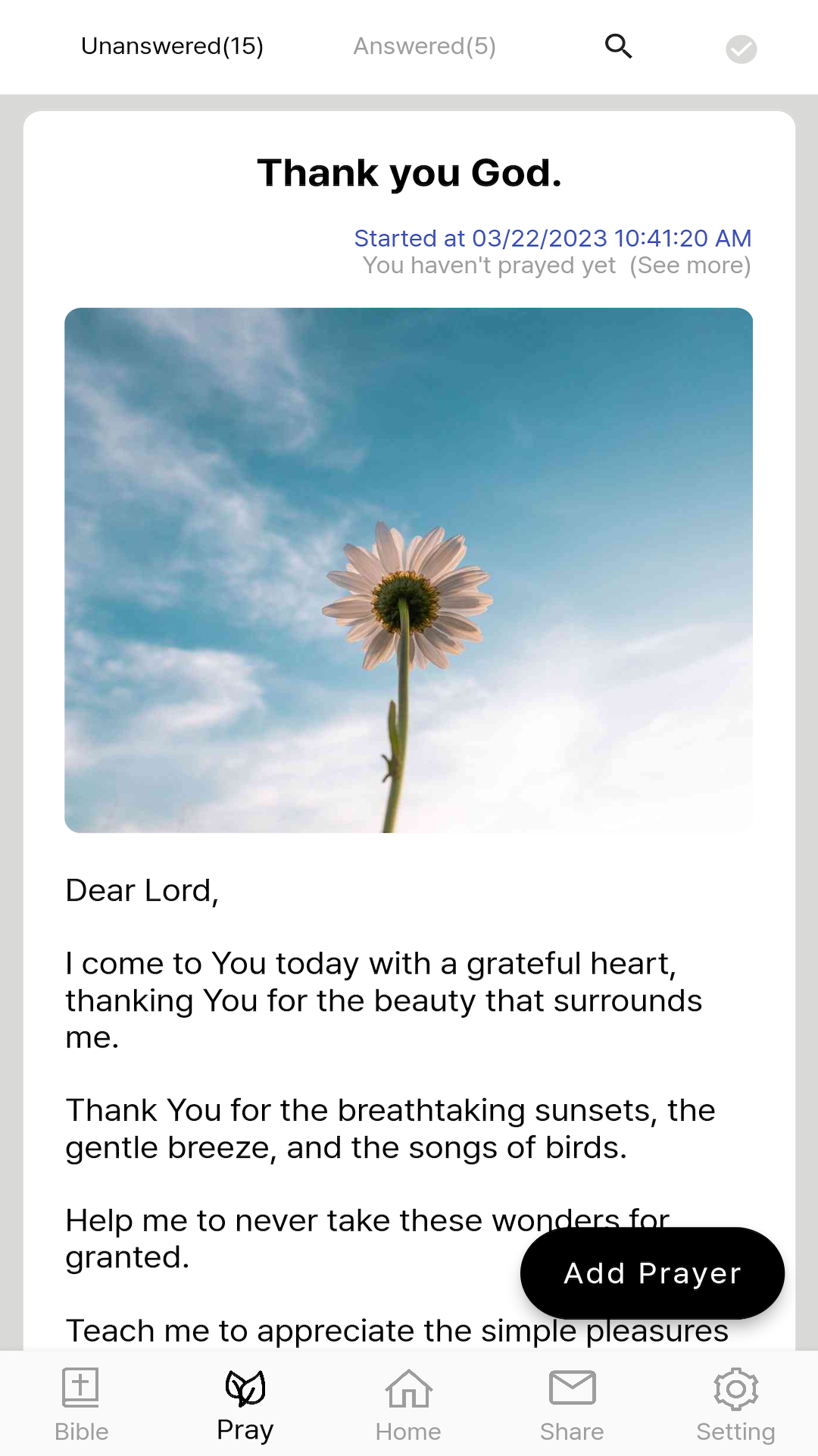 Prayer Moment screenshot