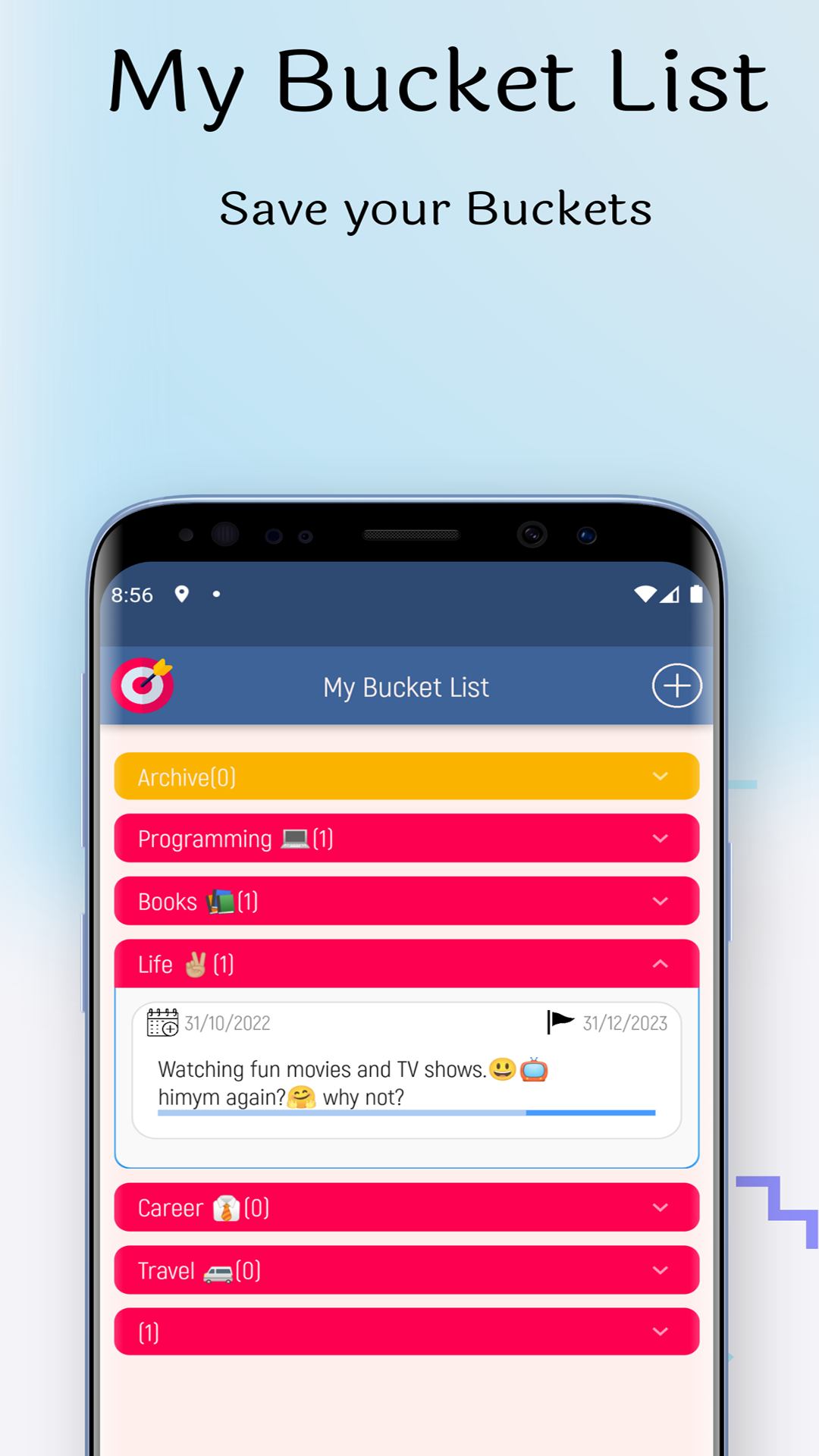 My Bucket List screenshot