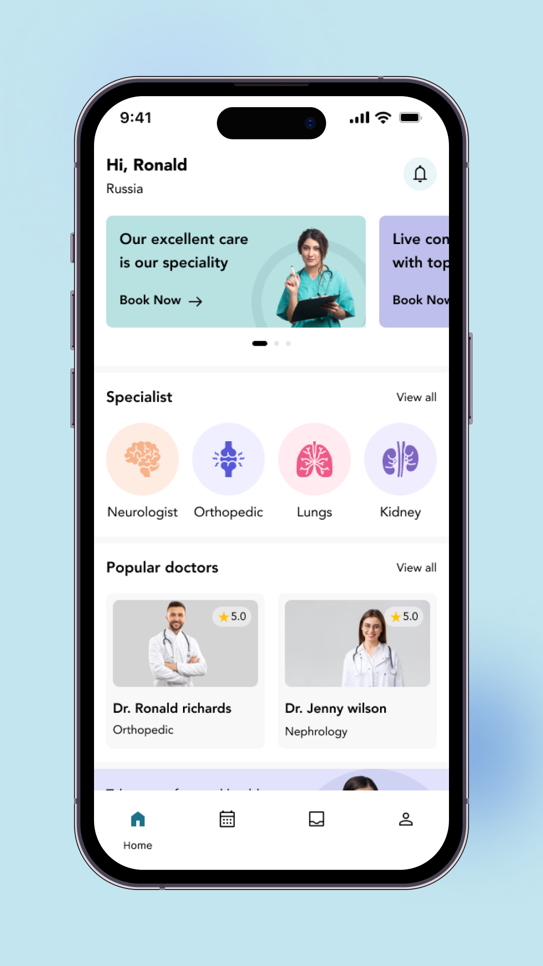 DoctorLink Template: Doctor Consultation App in Flutter 3.x (Android, iOS) app template screenshot