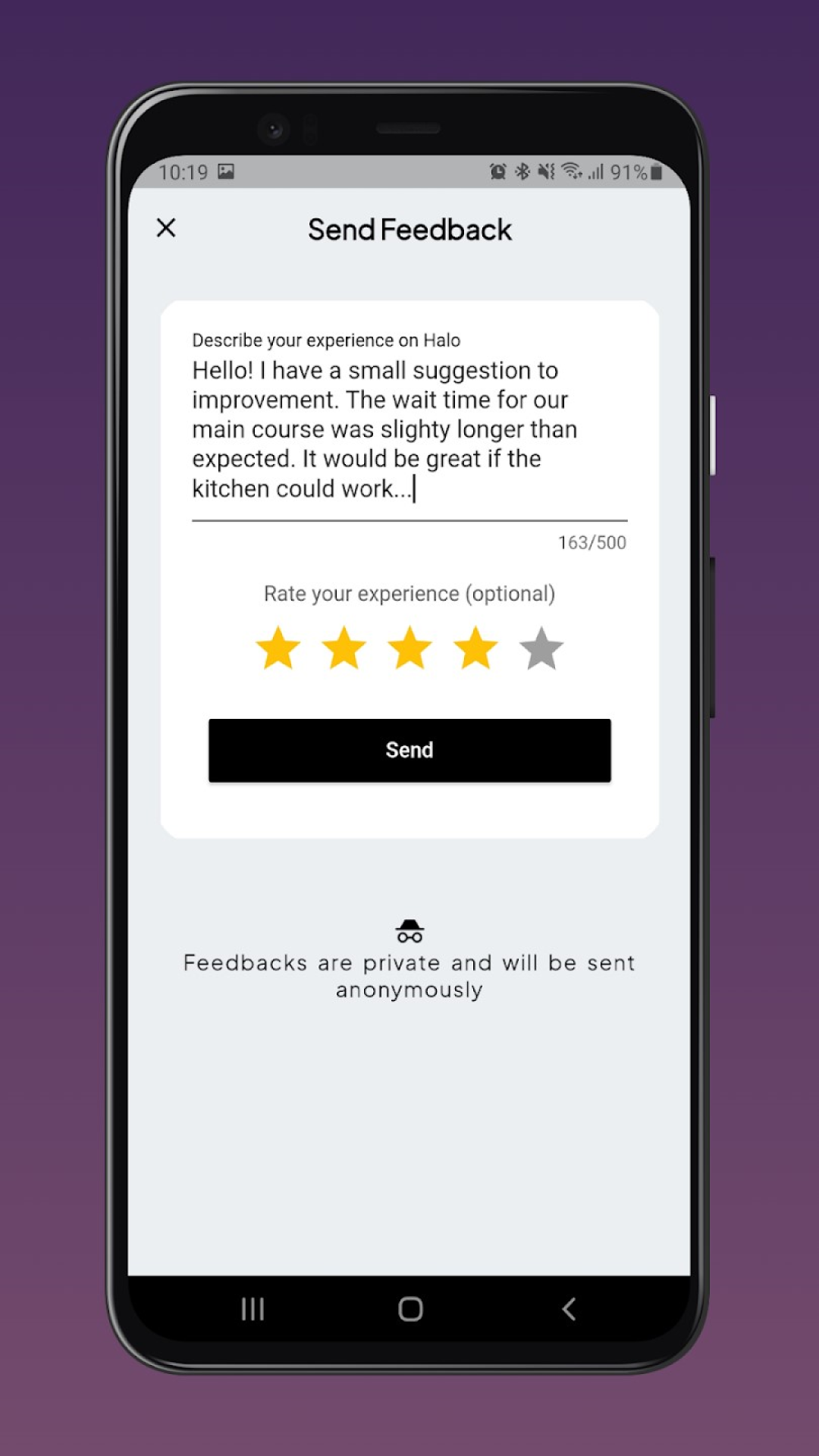 Feedbex - QR Feedback App screenshot