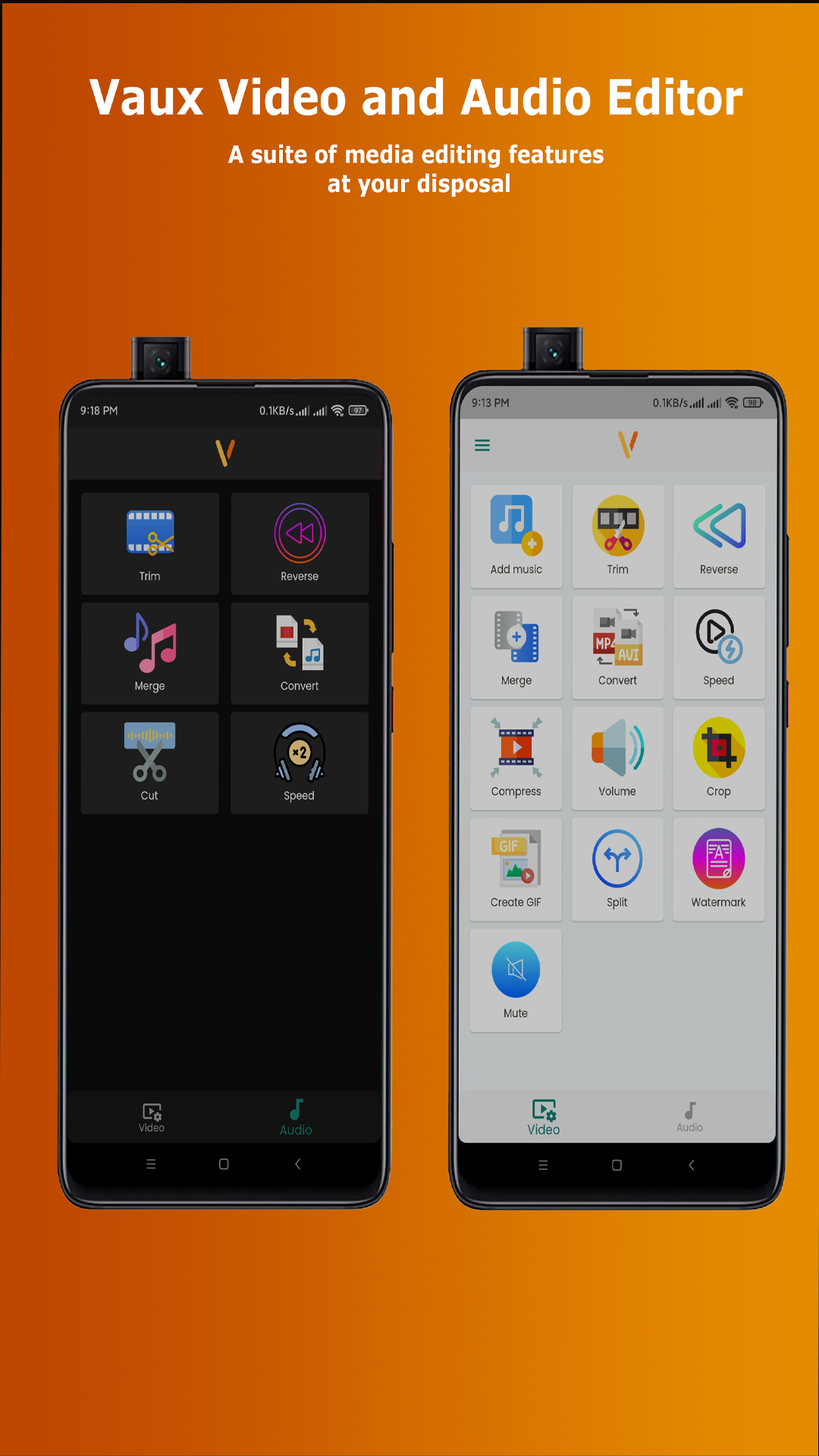 Vaux- Video and Audio Editor screenshot
