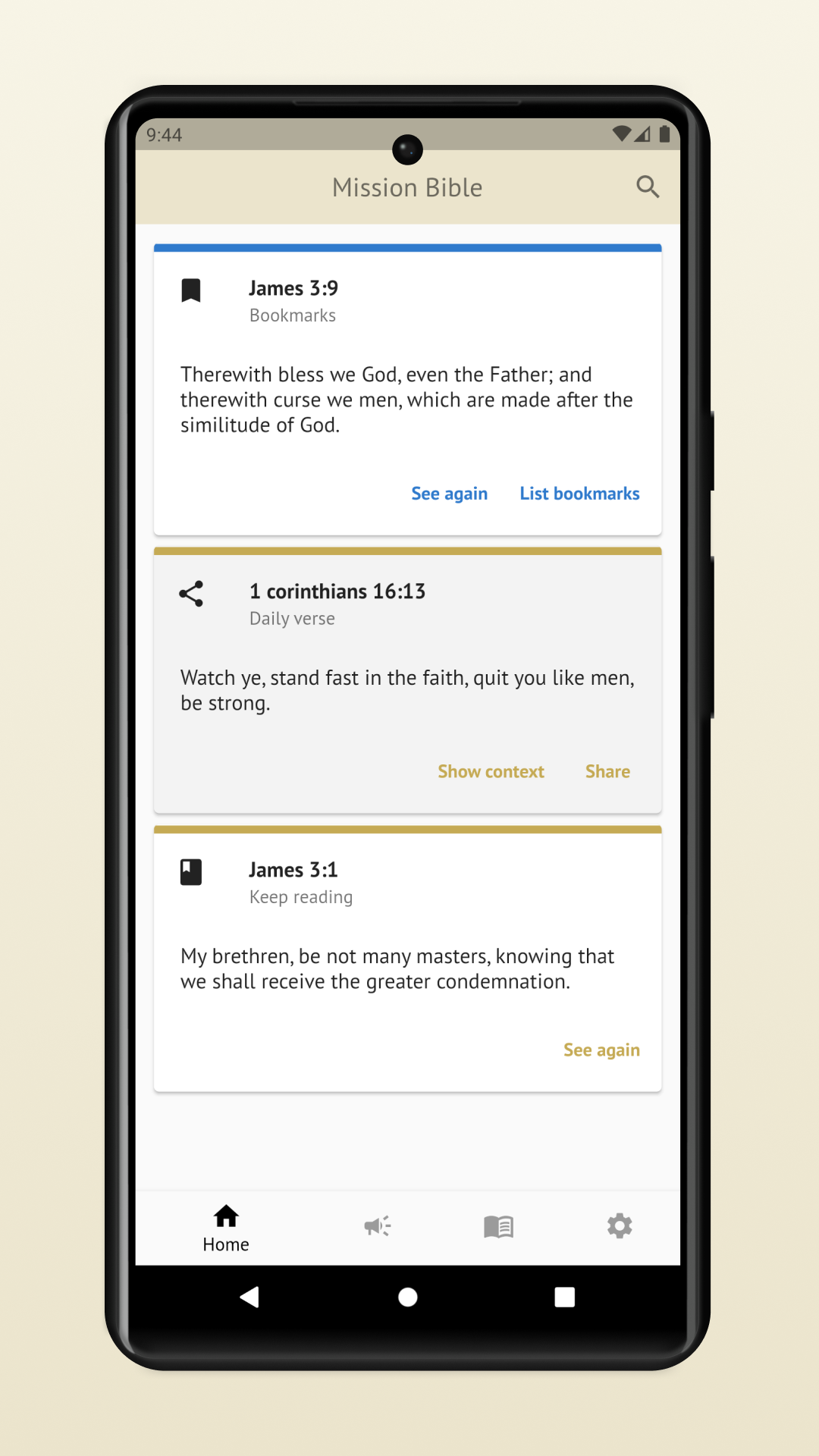 Mission Bible screenshot
