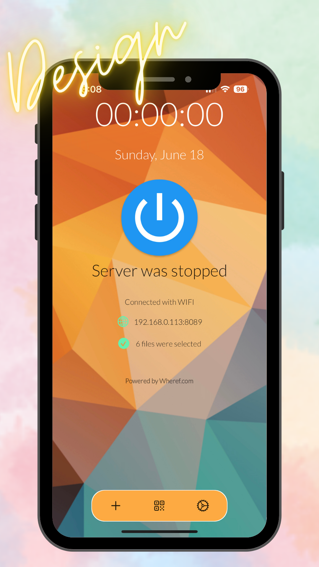 Mobile WebServer screenshot