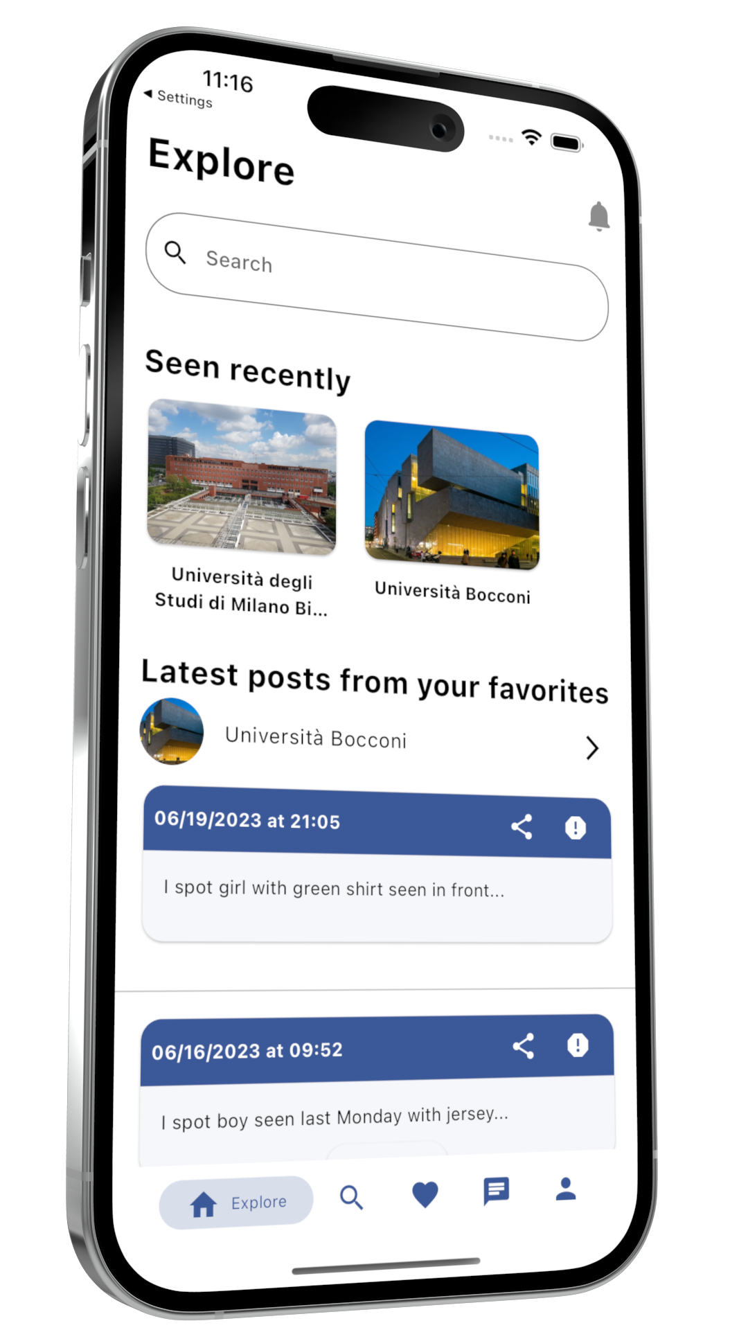 UniSpotted screenshot