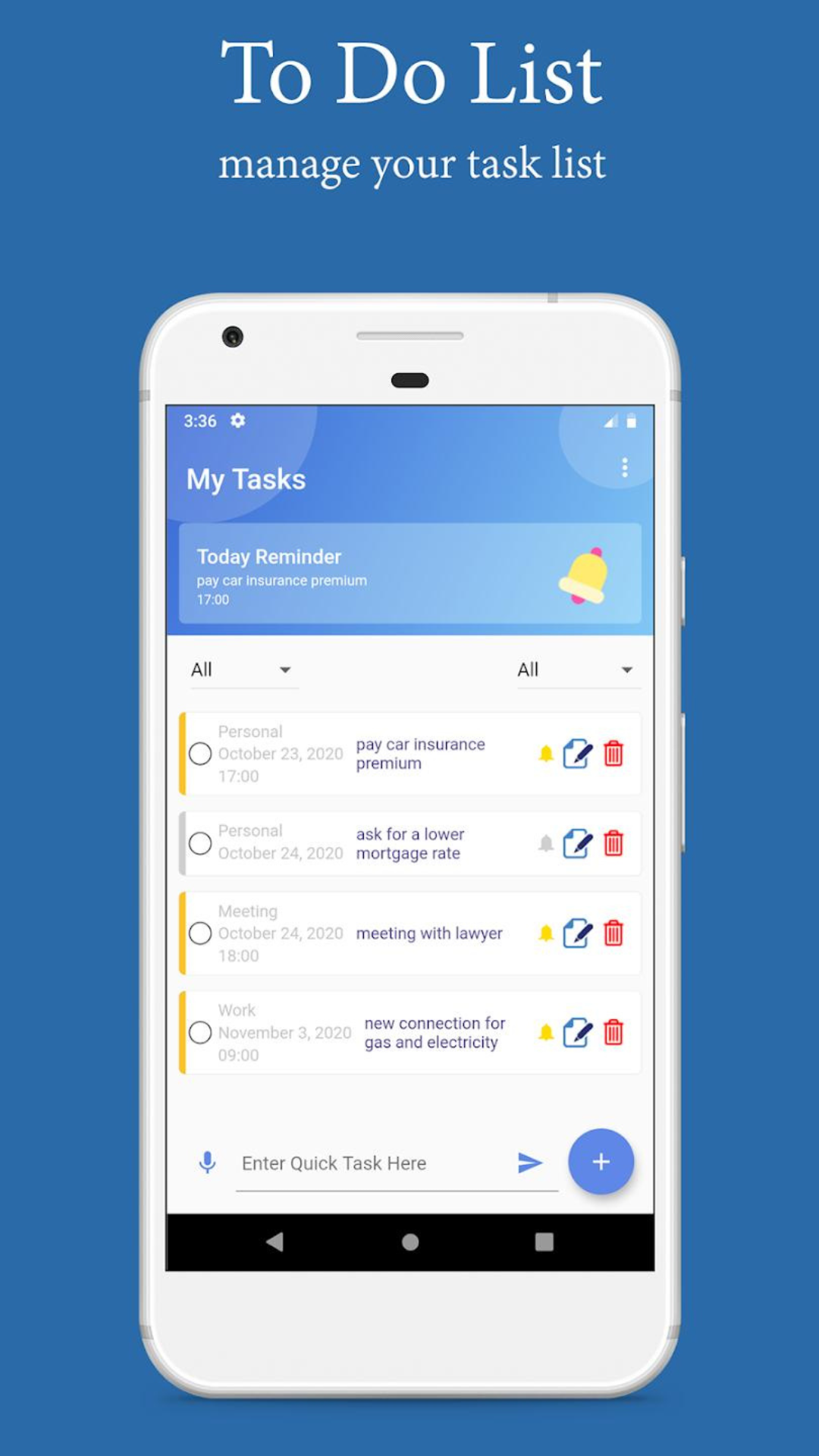 To Do List - Calendar & Tasks screenshot