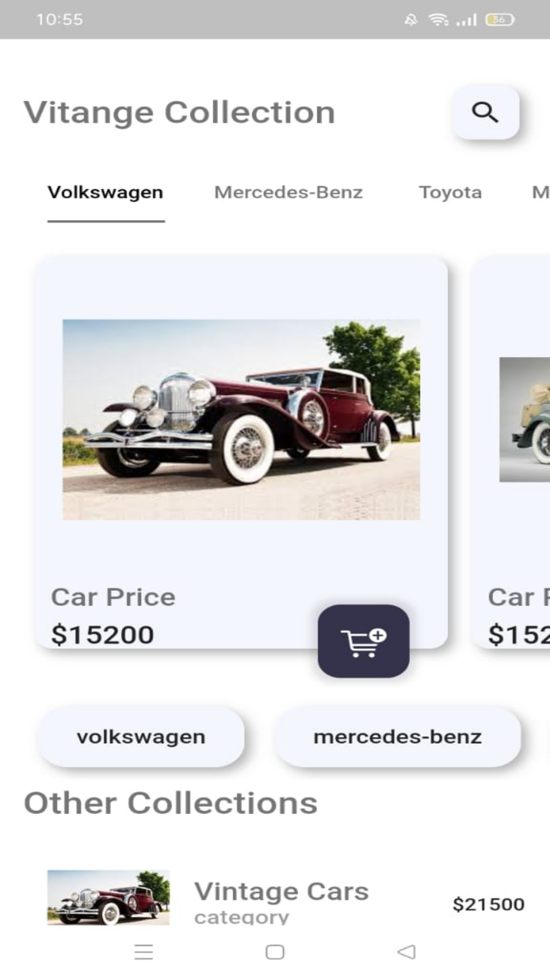 Vintage Car Collection screenshot