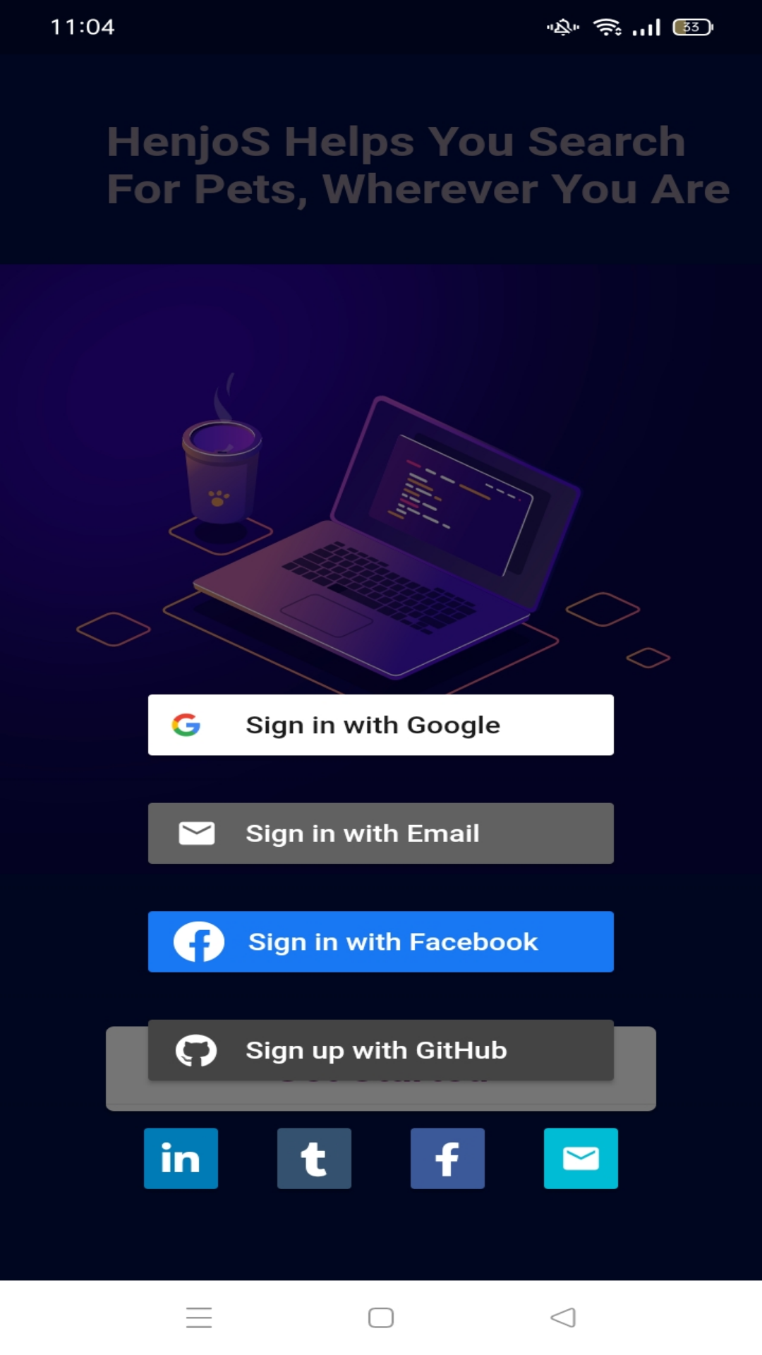Flutter Google Login Auth APi screenshot