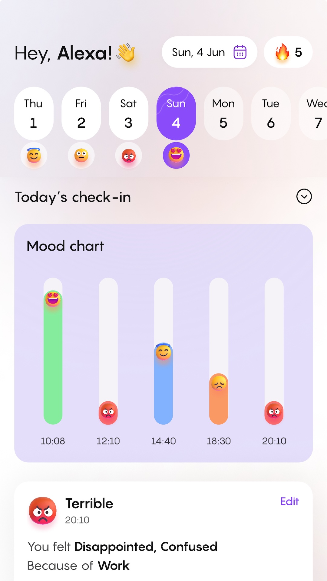 Happy day: Mood Tracker Diary screenshot
