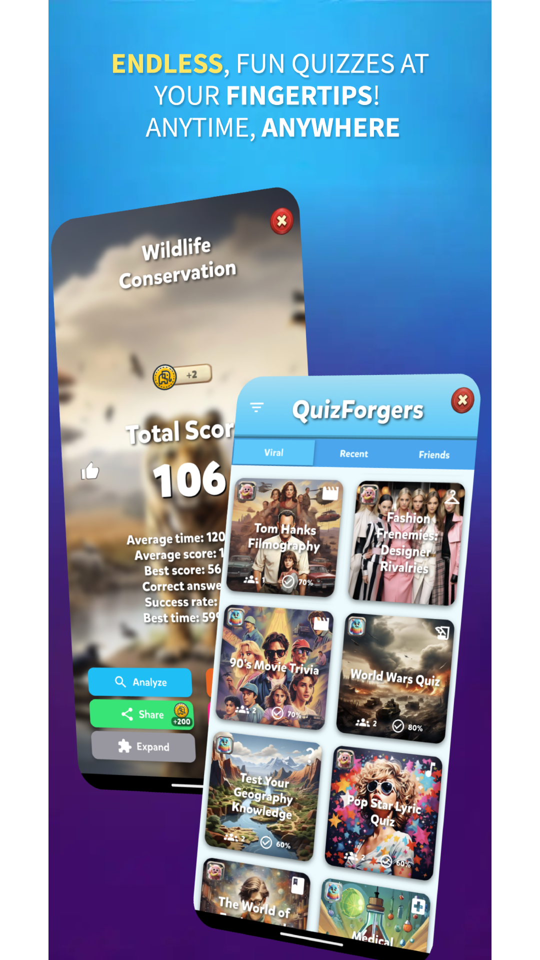 QuizForge: Quiz, Trivia & Fun! screenshot
