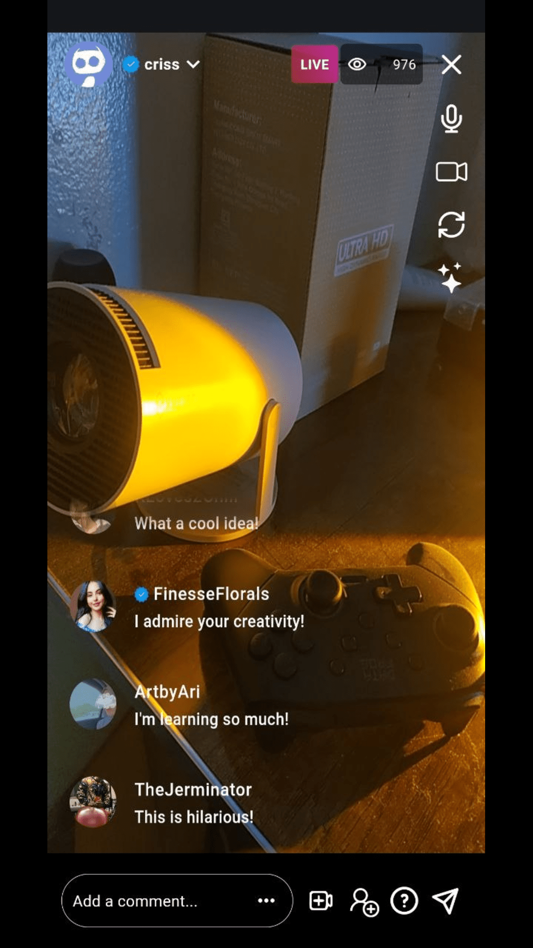 Live Stream Simulator screenshot