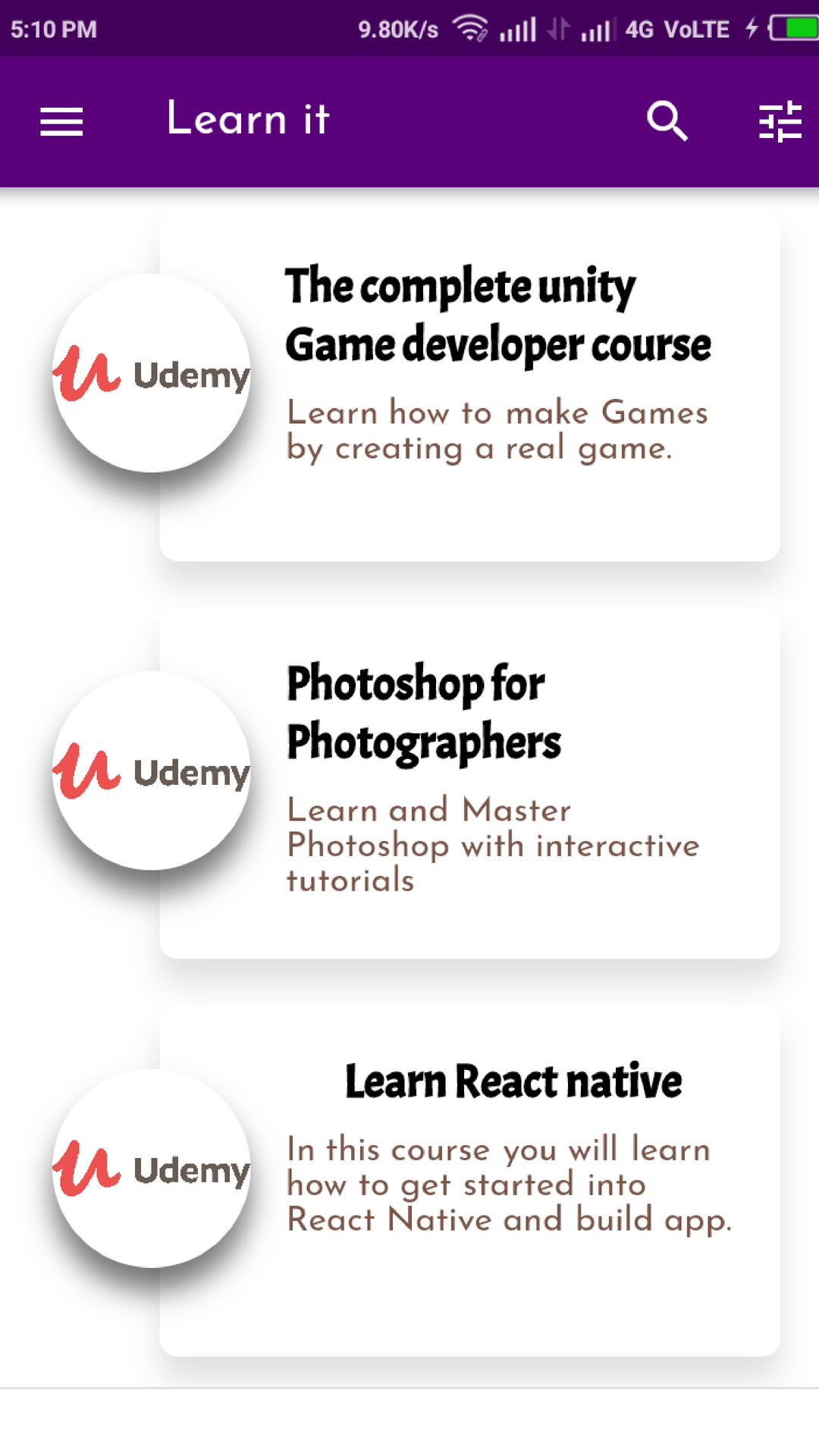 Learn.it screenshot
